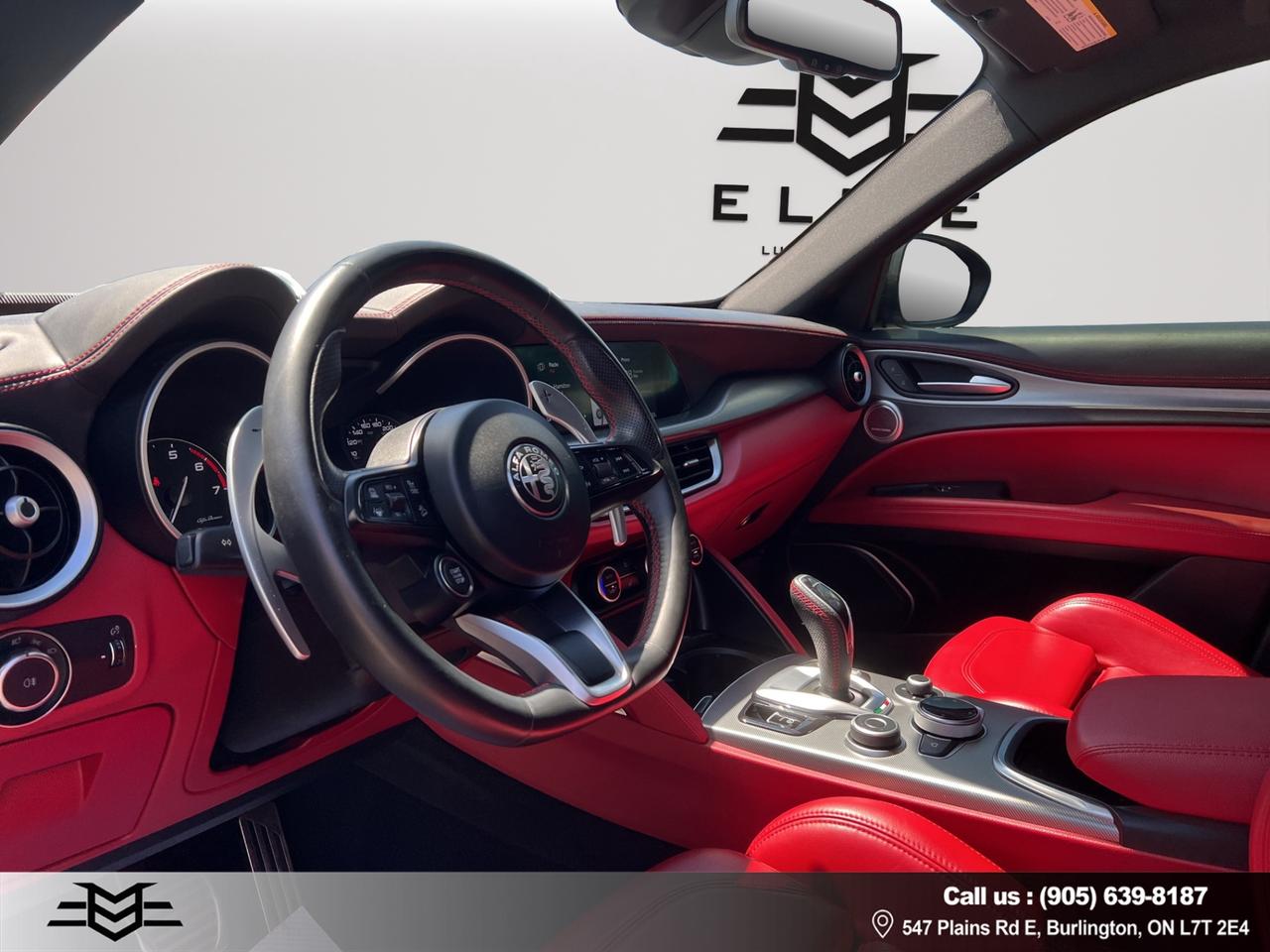 2021 Alfa Romeo Stelvio TI SPORT - AWD - One Owner - Navi - Leather !! Photo