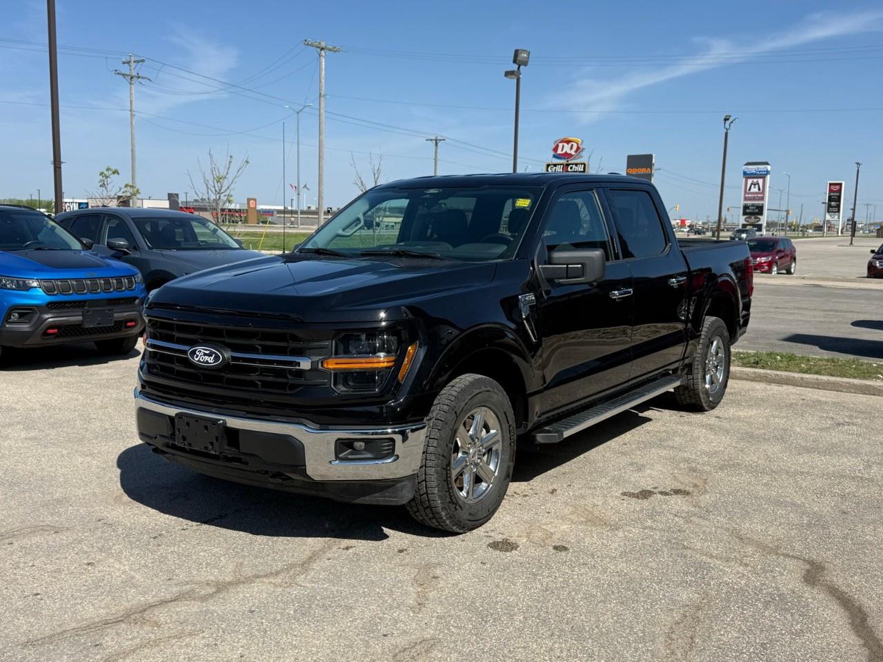 This 2024 Ford F-150 XLT SuperCrew 4x4 delivers exceptional capability and everyday comfort, powered by the formidable 3.5L EcoBoost V6 engine pumping out 400 horsepower and 500 lb-ft of towing-ready torque. Inside, the mid-level 301A Mid equipment group outfits the spacious cabin with dual-zone automatic climate control, an 8-way power drivers seat, and a wrapped steering wheel, all anchored by a crisp, standard 12-inch infotainment touchscreen. Come by Highway Mazda today!