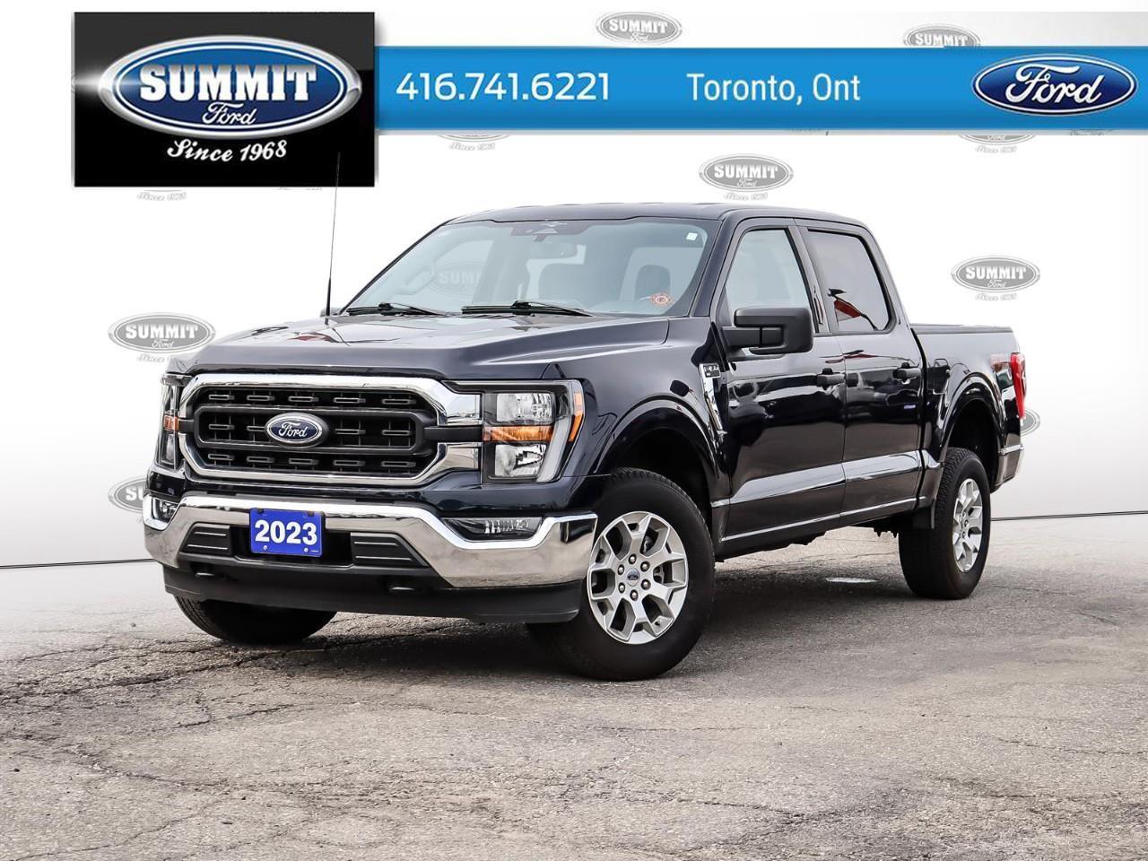 <p>Experience the robust capabilities of the 2023 Ford F-150 XLT, available in a striking blue finish and equipped with a dependable 4x4 drivetrain. This truck promises confident handling both on and off the road, perfect for navigating diverse terrains.</p><p>The F-150 XLT showcases a meticulously designed exterior that pairs tough aesthetics with practical design, backed by features like heated mirrors. Inside, the spacious gray-hued cabin offers comfort for up to six passengers, making it an ideal choice for work crews or family outings. Smart features such as a backup camera and parking sensors ensure safe maneuvering in tight spaces.</p><p>Stay connected and in control with advanced technology, including a Bluetooth connection, smart device integration, and a convenient wi-fi hotspot. Drive with peace of mind, thanks to safety and driver assistance systems such as lane assist and brake assist, alongside a trailer tow package that simplifies hauling needs.</p><p>This 2023 Ford F-150 XLT is particularly well-suited for outdoor enthusiasts or those needing a versatile vehicle for work and play. Visit Summit Ford today to learn more and see how this exceptional truck can meet your needs.</p>