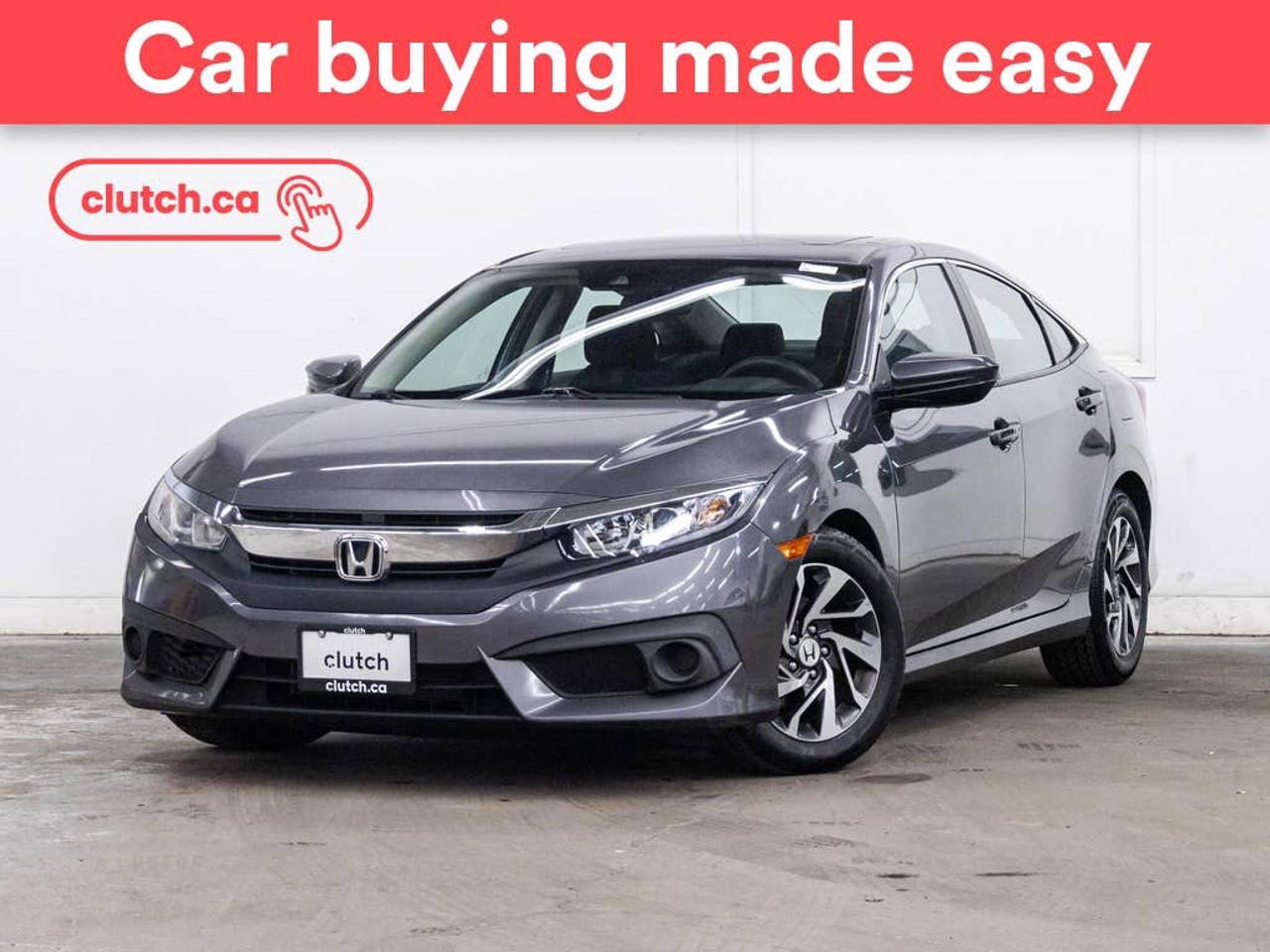 Brake Assist, Front Heated Seats, Folding Rear Seats and more!<br> <br>Clutch is the largest online used car retailer in Canada, delivering a seamless, hassle-free car-buying experience to drivers everywhere. Shop thousands of used cars online, get the right one delivered to your door, and enjoy peace of mind with our 10-Day Money-Back Guarantee. How sweet is that? To learn more, visit clutch.ca.<br> <br>The top features for this car include:<br> <br>Electric Parking Brake<br>Brake Assist<br>Front Heated Seats<br>Folding Rear Seats<br>Climate Control<br>Dual Zone Front Climate Control<br>Speed-Sensitive Volume<br>Bluetooth Music<br>Touchscreen Display<br>Cruise Control<br>Adaptive Cruise Control<br>12V Outlet<br>Hands Free Device Connectivity<br>Apple CarPlay<br>Android Auto<br>USB Input<br>Keyless Entry<br>Push Button Start<br>Passive Keyless Entry<br>Keyfob Remote Start<br>Lane Departure Warning<br>Active Lane Keep Assistance<br>Forward Collision Mitigation<br>Pedestrian Detection<br>One-Touch Windows<br>Rear Window Defroster<br>Sunroof<br>Hill Assistance<br>Rear View Camera<br>AM/FM Stereo<br> <br>Seamless home delivery - Delivery to your door in a matter of days. Available on select packages.<br> <br>Try it out for 10 days - If you do not like it, we will take it back. <br> <br>Quality assured - All cars go through our rigorous 210-point inspection and reconditioning process.<br> <br>Peace of mind - Warranty and protection plans available.<br> <br>Haggle-free - No haggling or hard sells.<br> <br>100% Transparency - Full inspection reports on every car, including high-res photography and a free Carfax report.<br> <br>Listed price is for cash purchase only and does not include taxes, Shipping Fees (if applicable), Delivery Fees (if applicable), government licensing fees.<br> <br>Previous Provincial Registrations:<br>Ontario<br> <br>Stock # 106026