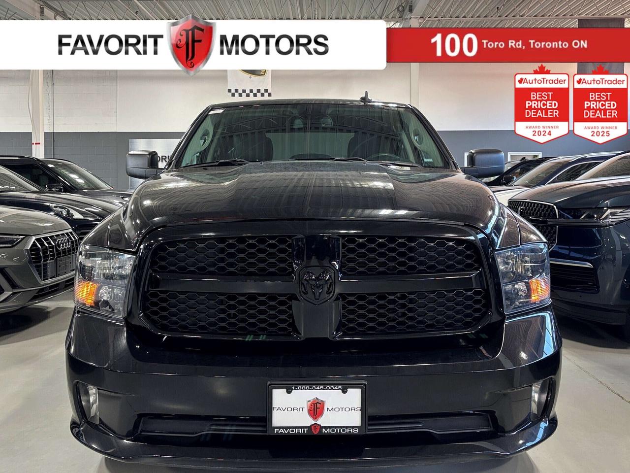 **MONTH-END SPECIAL!** FEATURING : V8HEMI POWERED, 4X4, CREWCAB, 6 PASSENGER SEATING, SIDE STEPS, HEATED MIRRORS, FINISHED IN BLACK ON MATCHING GRAY INTERIO, BACKUP CAMERA, PARKING SENSORS, AM, FM, SATELLITE, ANDROIDAUTO, USB, AUX, BLUETOOTH, ALLOYS, STEERING WHEEL CONTROLS, PREMIUM SOUND SYSTEM, POWER OPTIONS, AND MUCH MORE!!! <b>**As per OMVIC regulations, this vehicle is not drivable, not certified and not e-tested. Certification is available for $899.** All our vehicles are in excellent condition and have been fully inspected by an in-house licensed mechanic. The advertised price is a finance only price, if you wish to purchase the vehicle for cash additional $2,000 surcharge will apply. Applicable prices and special offers are subject to change with or without notice and shall be at the full discretion of Favorit Motors.</b>