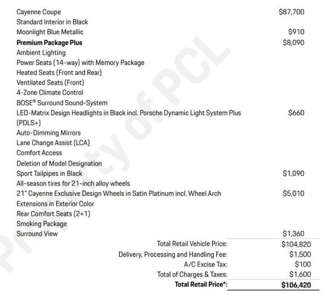 2021 Porsche Cayenne COUPE | PREMIUM PLUS PKG | BOSE | PANO | 21 IN Photo