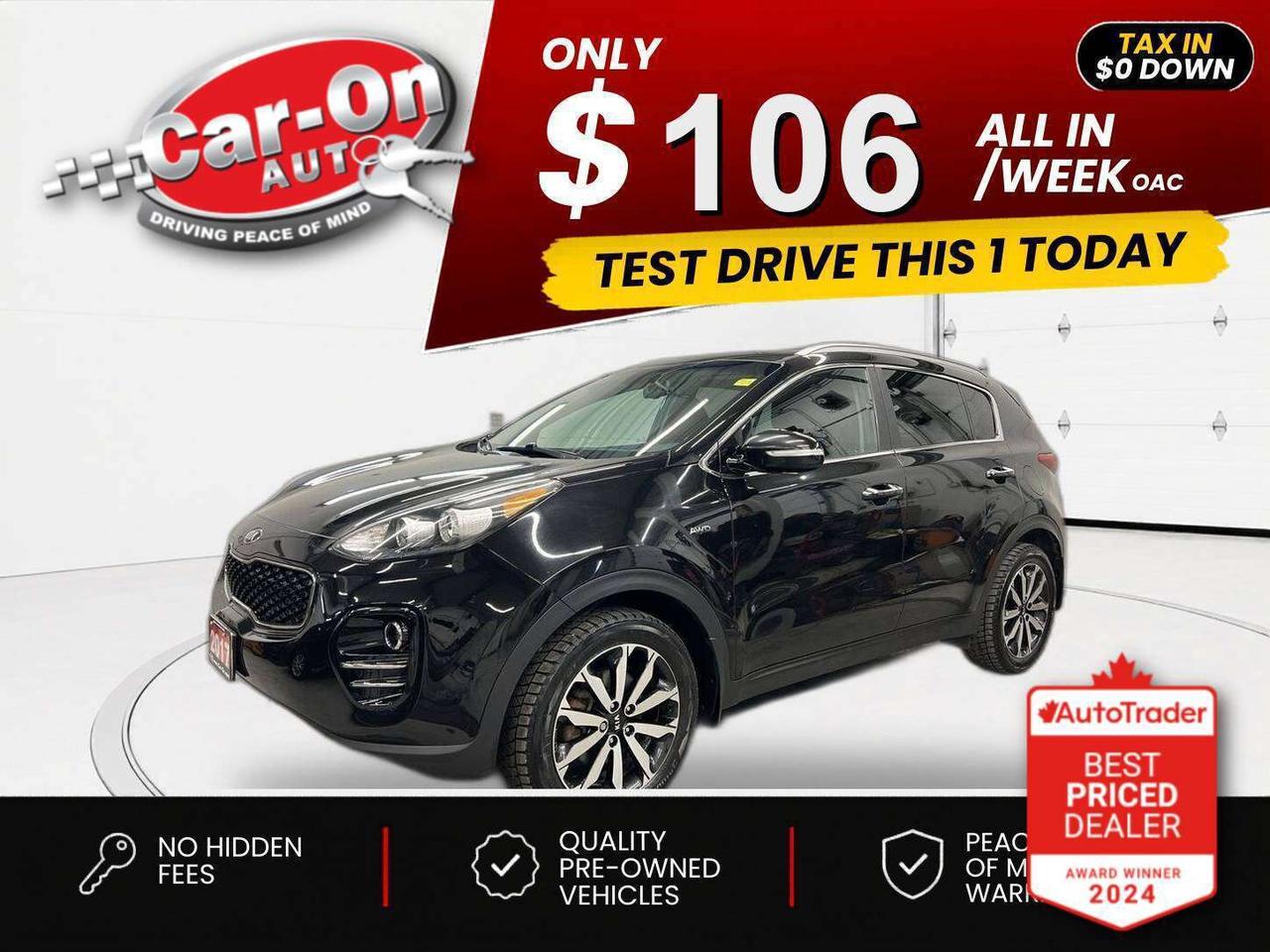 $0 DOWN $106/WEEK ALL IN INCLUDING ONTARIO TAXES O.A.C* LOW KMS! ALL-WHEEL DRIVE EX!! Heated seats, Android Auto/ Apple CarPlay, backup camera, 18-inch alloys, 7-inch touchscreen, dual-zone climate control, automatic headlights, keyless entry w/ push start, power seat, power mirrors, power windows, power locks, auto-dimming rearview mirror, leather-wrapped steering wheel, cruise control, Bluetooth and Sirius XM!