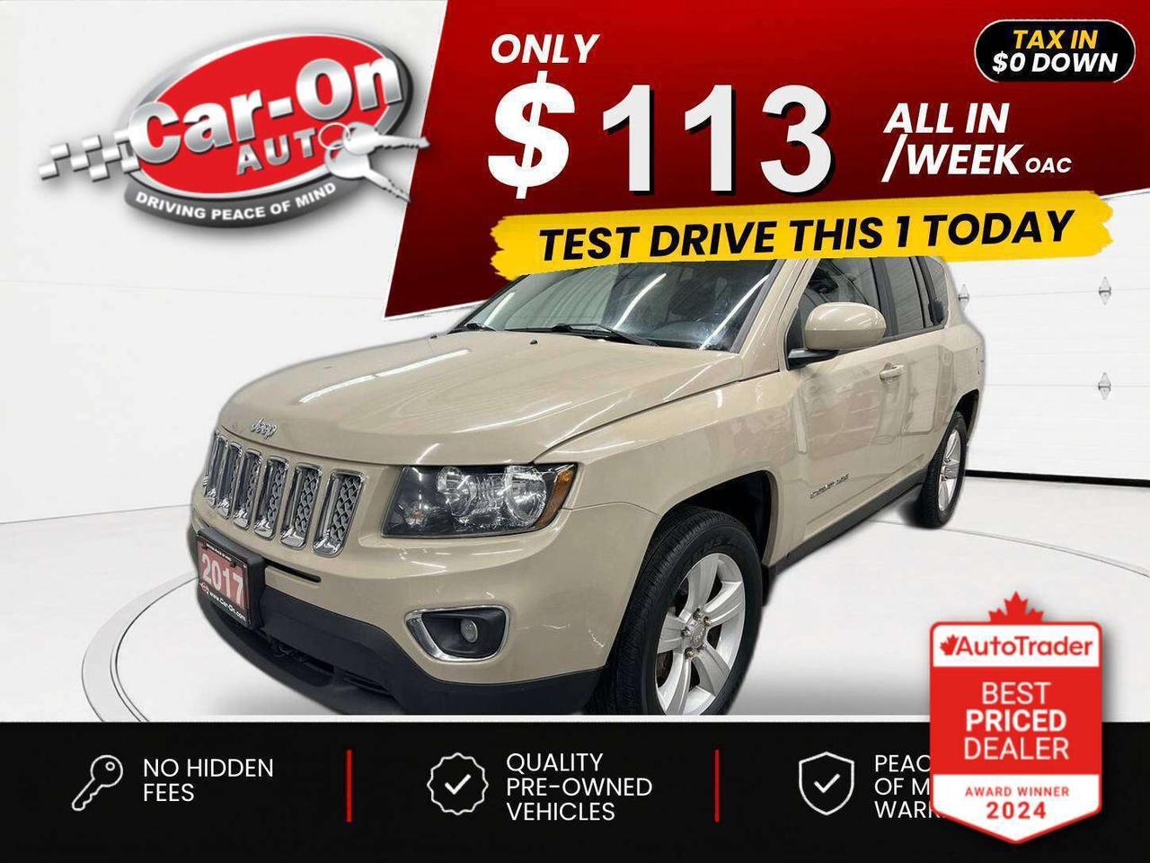 $0 DOWN $113/WEEK ALL IN INCLUDING ONTARIO TAXES O.A.C* ONLY 83,000KMS!! HIGH ALTITUDE 4X4!! Leather, sunroof, heated seats, remote start, 17-inch alloys, air conditioning, keyless entry, roof rails, power seat, power windows, power mirrors, power locks, cruise control, Bluetooth and Sirius XM!!