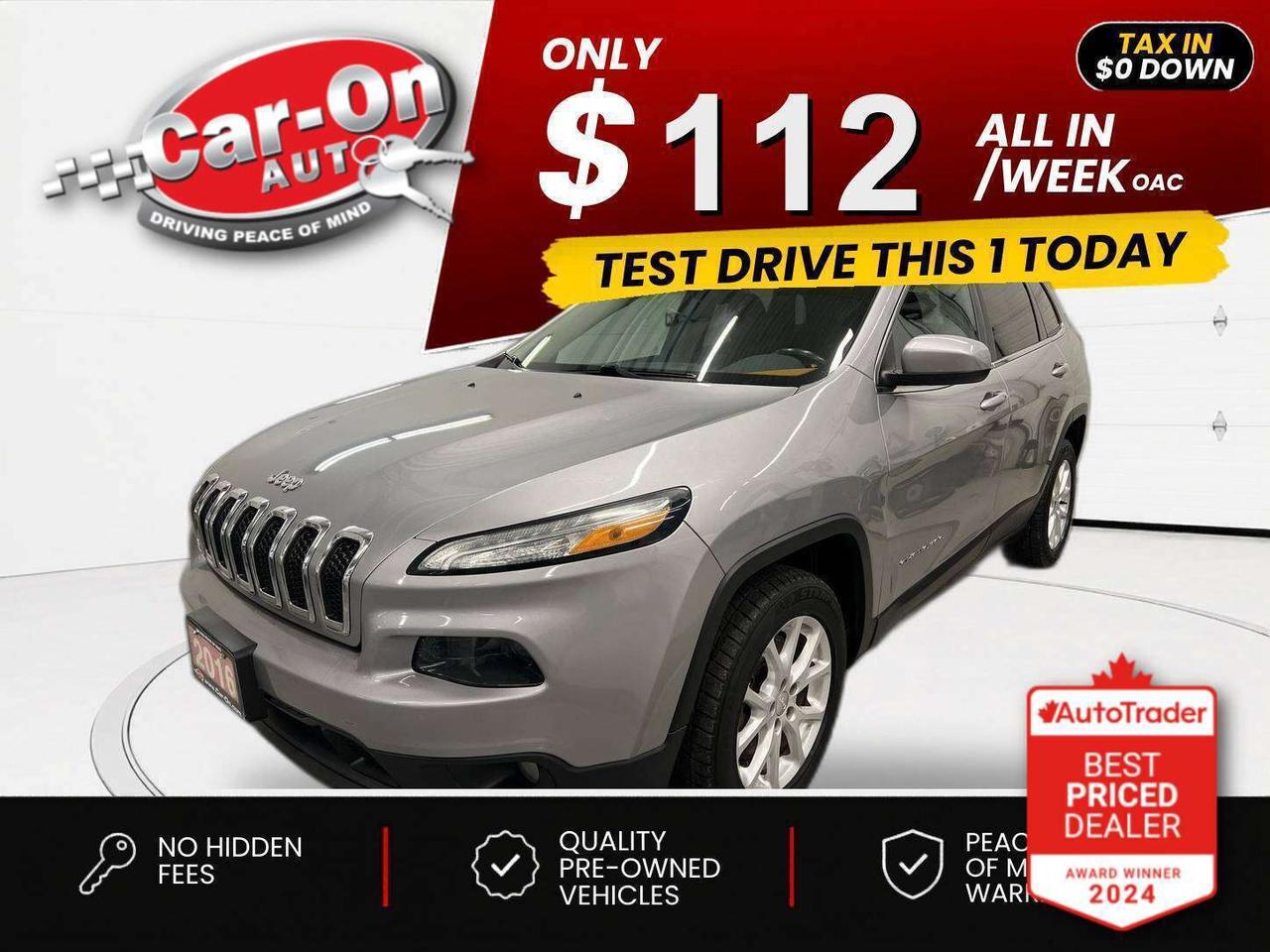 2016 Jeep Cherokee $0 DOWN $106/WEEK ALL IN Photo