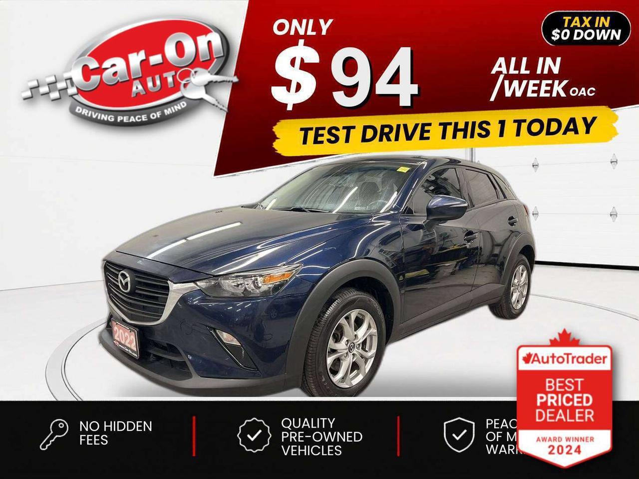 $0 DOWN $94/WEEK ALL IN INCLUDING ONTARIO TAXES O.A.C* LOW KMS! GS All-Wheel Drive w/ Heated seats & steering, 7-inch touchscreen w/ Android Auto/ Apple CarPlay, blind spot monitor, rear cross-traffic alert, pre-collision system, backup camera, 16-inch alloys, air conditioning, keyless entry w/ push start, automatic headlights, power mirrors, power windows, power locks, rain-sensing wipers, leather-wrapped steering wheel, cruise control, Bluetooth and more!! This vehicle just landed and is awaiting a full detail and photo shoot. Contact us and book your road test today!