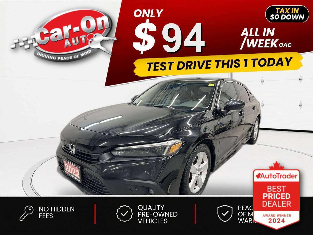2022 Honda Civic $0 DOWN $92/WEEK ALL IN Photo
