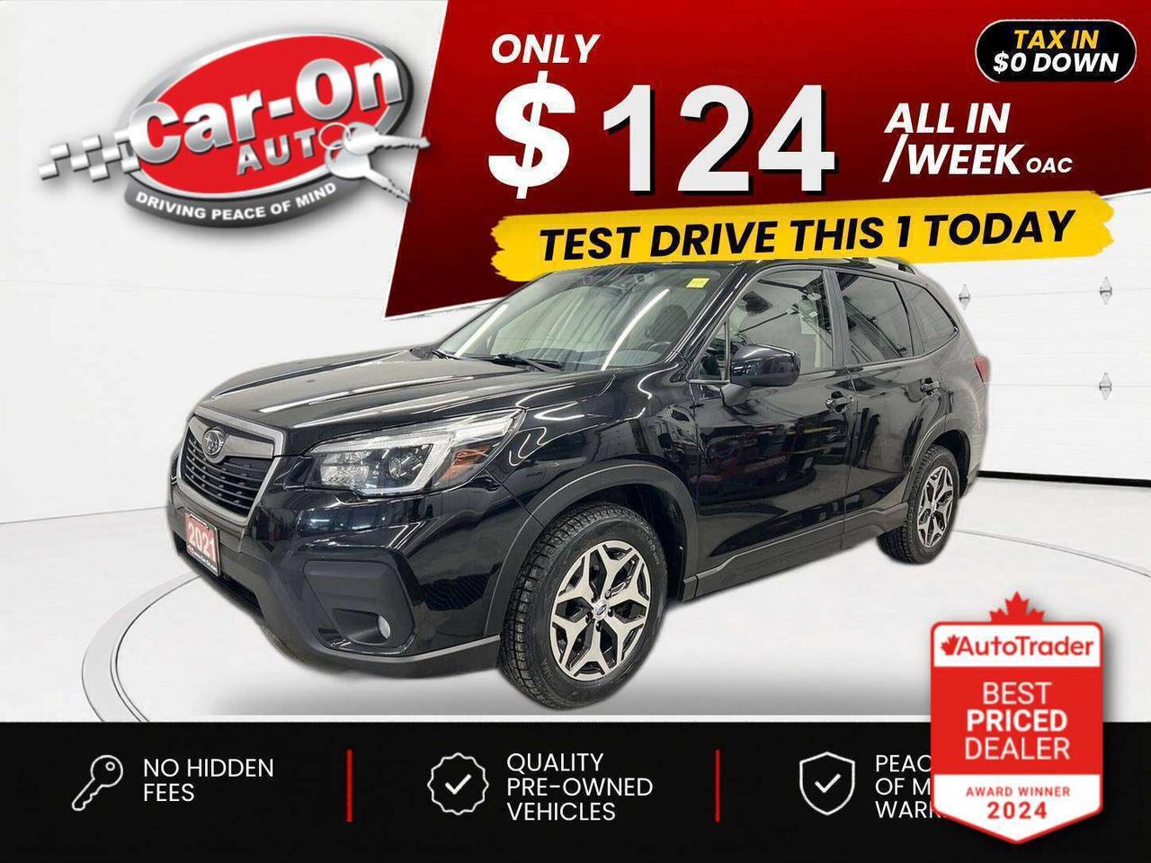$0 DOWN $124/WEEK ALL IN INCLUDING ONTARIO TAXES O.A.C* ONLY 57,000KMS!! Convenience All-Wheel Drive w/ Heated seats, Android Auto/ Apple CarPlay, 17-inch alloys, adaptive cruise control, pre-collision system, lane departure warning, backup camera, dual-zone climate control, keyless entry w/ push start, power seat, power windows, power mirrors, power locks, automatic headlights w/ auto highbeams, Bluetooth and Sirius XM!!