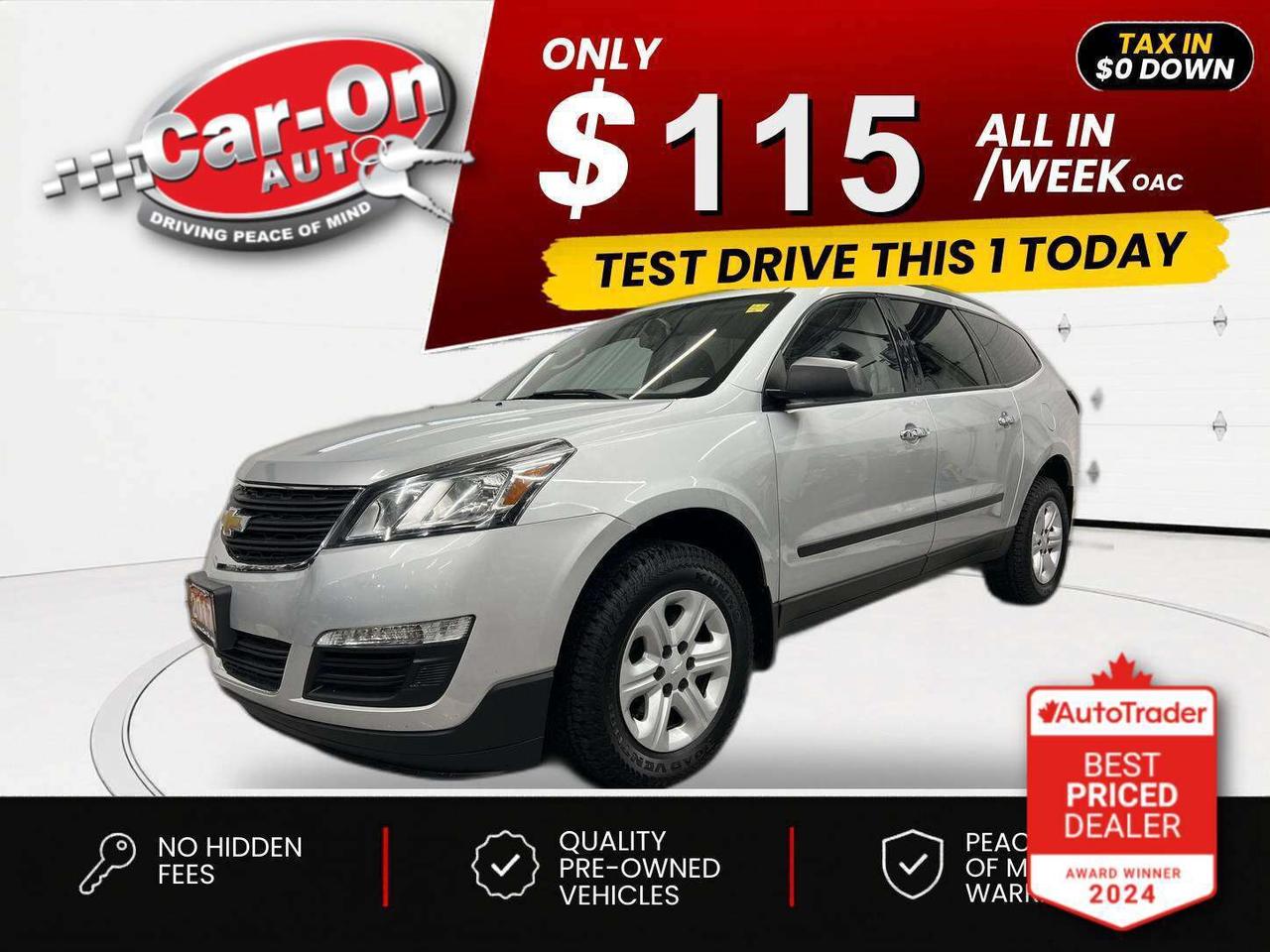 $0 DOWN $115/WEEK ALL IN INCLUDING ONTARIO TAXES O.A.C* ONLY 86,000KMS!!! 8-Passenger w/ backup camera, front & rear air conditioning, automatic headlights, keyless entry, full power group incl. power seat, Bluetooth, cruise control and Sirius XM!!*This car was used as a previous daily rental*