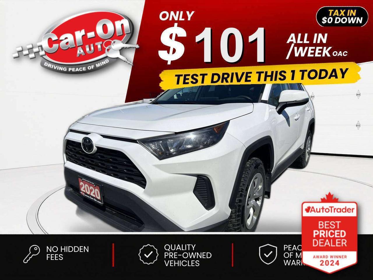 $0 DOWN $101/WEEK ALL IN INCLUDING ONTARIO TAXES O.A.C* All-Wheel Drive w/ Heated seats, Android Auto/ Apple CarPlay, adaptive cruise control, blind spot monitor, rear cross-traffic alert, pre-collision system, lane departure warning, backup camera, air conditioning, keyless entry, power locks, power mirrors, power windows, automatic headlights w/ auto highbeams, Bluetooth and drive mode selection!!*This car was used as a previous daily rental*