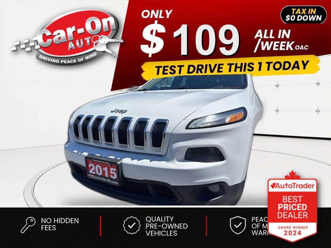 2015 Jeep Cherokee $0 DOWN $109/WEEK ALL IN Photo0