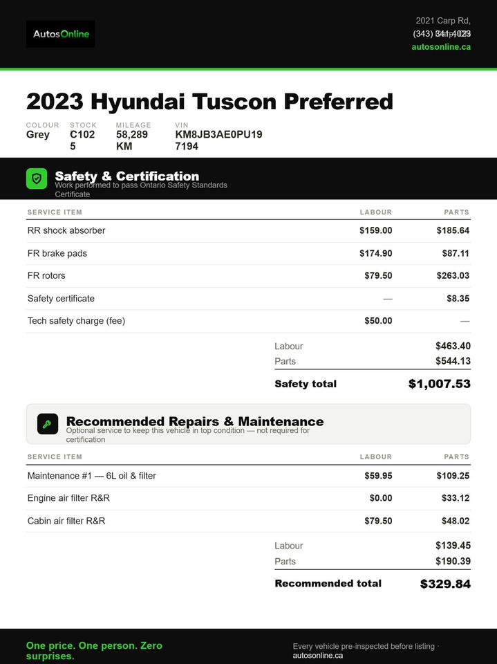 2023 Hyundai Tucson Factory warranty  -drive assist-heated steering &seats Photo