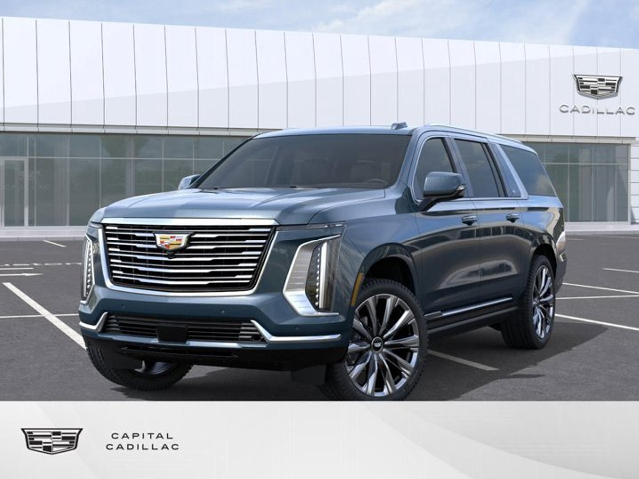 DEAL PENDINGThis 2026 Cadillac Escalade ESV in Deep Sea Metallic is equipped with 4WD and Gas V8 6.2L/375 engine.Exclusive features of the Escalade Luxury include: Power Sunroof, Rear Camera Mirror, IntelliBeam headlamps, Head-Up Display, and Driver Awareness PackageExclusive features of the Escalade Platinum include: Rear Seat Entertainment (in front seat head restraints), 18-way adjustable seats with Massage, Leather-wrapped instrument panel, console and upper door trim, Suede-microfiber headliner and door-pillar trim, and Console Cooler.Check out this vehicles pictures, features, options and specs, and let us know if you have any questions. Helping find the perfect vehicle FOR YOU is our only priority.P.S...Sometimes texting is easier. Text (or call) 805-978-4063 for fast answers at your fingertips!Dealer License #914248Disclaimer: All prices are plus taxes & include all cash credits & loyalties. See dealer for Details.