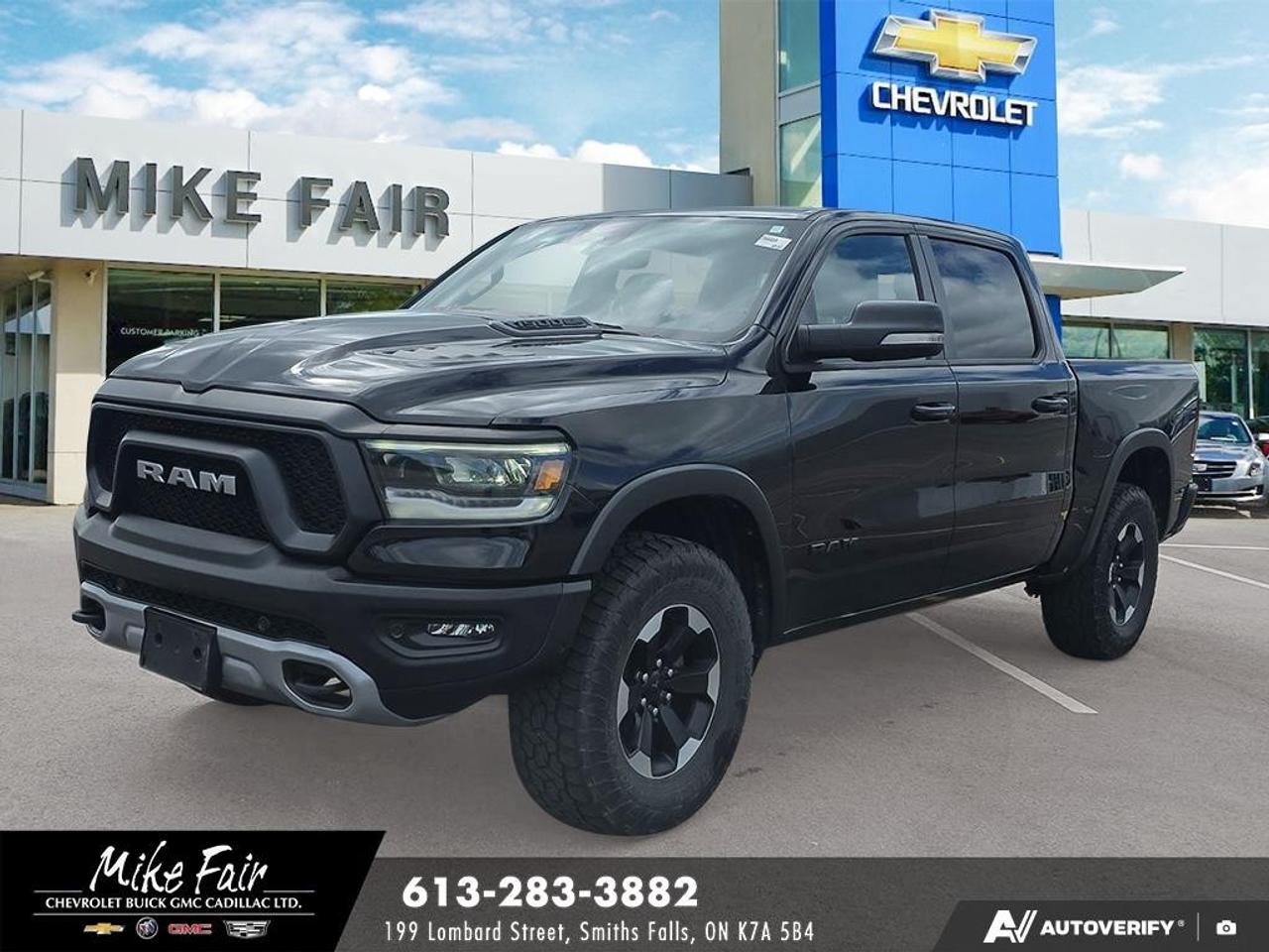 <p>Electronic Shift-On-The-Fly Transfer Case, Heavy Duty Skid Plates, Front Tow Hooks, UConnect 5 Infotainment System, Apple CArPlay, Android Auto, Power Adjustable Drivers Seat, 7 Inch Rebel- Themed Digital Instrument Cluster Display, Forward Collision Warning with Active Breaking, Adaptive Cruise Control, ParkSense Front And REar Parking Sensors, Trailer Sway Control.</p>