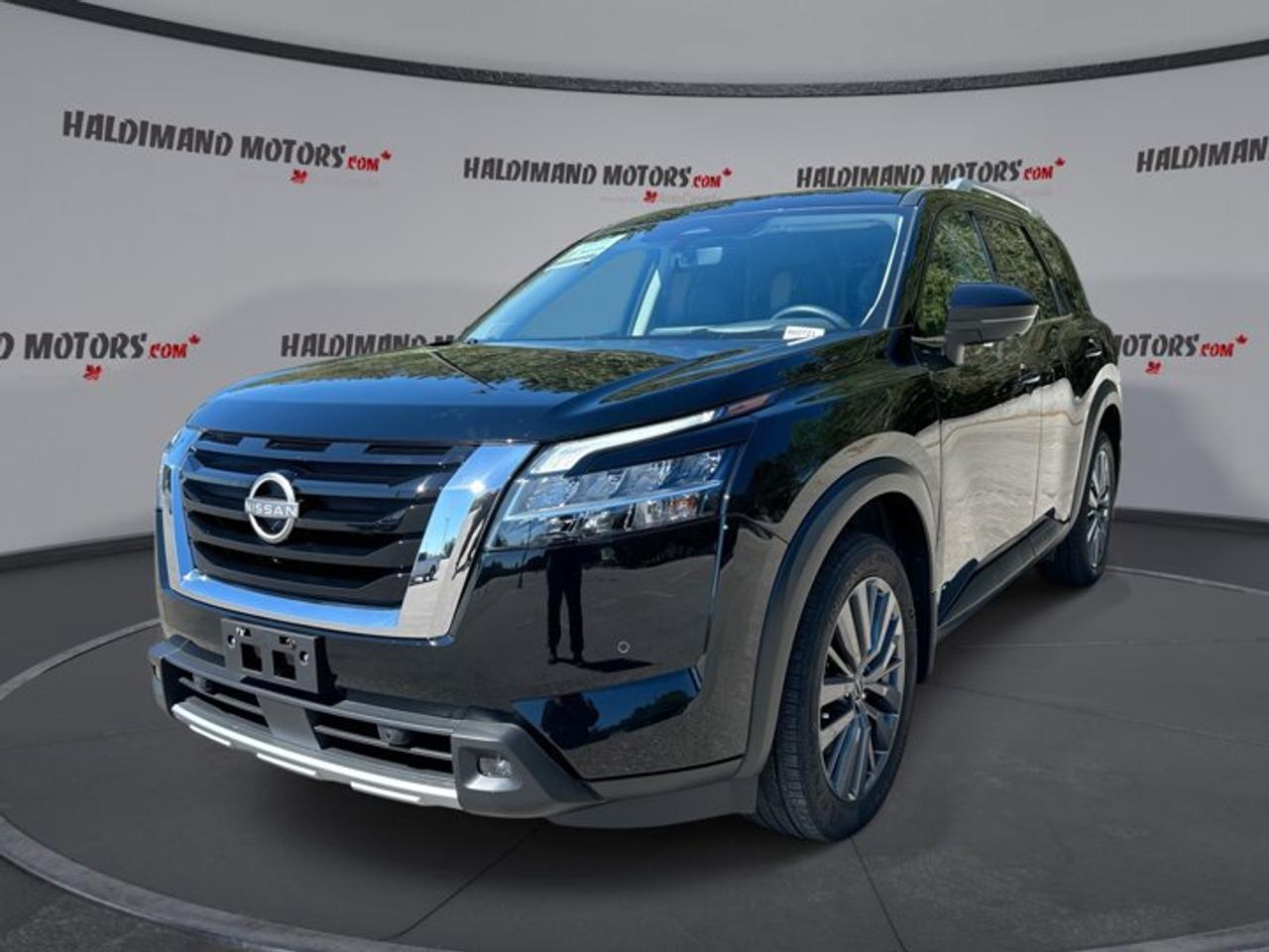// ACCIDENT FREE!! //<br /><br />Meet the 2024 Nissan Pathfinder SL 4WD, a well-equipped used SUV built for busy family life, weekend travel, and everyday confidence in Cayuga. This accident-free Pathfinder SL 4WD pairs a bold black exterior with a black interior, a smooth automatic transmission, and a capable 3.5-litre gas engine.<br /><br />With 25,886 km on the odometer, this 2024 Nissan Pathfinder SL 4WD offers modern comfort and practical utility without excess. Four doors, four-wheel drive, and a long list of sought-after features make it a smart fit for drivers who want room, confidence, and easy-to-use technology in one package.<br /><br />FEATURES OF THE Pathfinder SL 4WD | No Accidents | Leather Seats | 360 Camera<br /><br />   Leather-appointed seating adds upscale everyday comfort<br />   360-degree camera improves low-speed visibility<br />   Four-wheel drive supports year-round traction<br />   Panoramic sunroof brightens the cabin beautifully<br /><br />ADVANCED SAFETY FEATURES<br /><br />   Anti-lock braking system supports controlled stops<br />   Blind spot monitor helps lane changes<br />   Lane departure warning adds driving confidence<br />   360-degree camera aids tight parking<br /><br />This 2024 Nissan Pathfinder SL 4WD is designed to help make every trip feel more secure. Stability control, child safety locks, driver and passenger airbags, side impact airbags, head side airbags, tire pressure monitoring, and adaptive cruise control all support confident travel on city streets and highways.<br /><br />PERFORMANCE AND EFFICIENCY<br /><br />   3.5-litre gas engine delivers smooth power<br />   Automatic transmission shifts with refined ease<br />   Four-wheel drive boosts all-season traction<br />   Limited slip differential supports grip<br /><br />The 2024 Nissan Pathfinder SL 4WD balances strong daily performance with practical SUV capability. Power steering helps keep handling easy, while the trailer hitch adds useful versatility for light towing needs. This Pathfinder is ready for commuting, cottage runs, and family road trips across Ontario.<br /><br />COMFORT AND CONVENIENCE<br /><br />   Heated front seats add winter comfort<br />   Heated rear seats please passengers<br />   Heated steering wheel feels great<br />   Dual-zone climate control manages comfort<br /><br />Inside, this 2024 Nissan Pathfinder SL 4WD focuses on comfort for both driver and passengers. Memory settings, power front seats, driver lumbar support, passenger lumbar support, rear climate control, rear air conditioning, power windows, remote starter, push button start, and a power liftgate all help simplify daily use.<br /><br />TECHNONOLGY AND CONNECTIVITY<br /><br />   Apple CarPlay connects favourite mobile apps<br />   Android Auto keeps smartphone access simple<br />   Navigation system helps guide every trip<br />   Bluetooth integration supports hands-free calling<br /><br />Technology in this 2024 Nissan Pathfinder SL 4WD is easy to appreciate. Steering wheel audio controls keep functions close at hand, satellite radio expands entertainment choices, the WiFi hotspot adds convenience on the go, and the backup camera works with the 360-degree camera for clear maneuvring support.<br /><br />CARGO SPACE<br /><br />   Rear trunk access makes loading easier<br />   Power liftgate adds daily convenience<br />   Four-door layout supports family practicality<br />   Spacious cabin suits people and gear<br /><br />The 2024 Nissan Pathfinder SL 4WD is a practical SUV for active households. It offers flexible room for groceries, sports equipment, travel bags, and everyday cargo. The rear area is easy to access, and the wide-opening doors help passengers get settled with less effort.<br /><br />AWARDS & RECOGNITIONS<br /><br />   Top Safety Pick, Insurance Institute for Highway Safety, 2024<br /><br />WHAT OTHER OWNERS LIKE<br /><br />   Smooth ride quality on daily drives<br />   Comfortable cabin for long trips<br />   User-friendly infotainment and camera views<br />   Useful space for passengers and cargo<br /><br />Finished in black and loaded with valuable features, this 2024 Nissan Pathfinder SL 4WD is a compelling SUV for drivers who want comfort, traction, and smart technology in one capable package. Visit Haldimand Motors Ltd. in Cayuga and see how well this Pathfinder fits your lifestyle.<br /><br />This 2024 Nissan Pathfinder SL 4WD | No Accidents | Leather Seats | 360 Cameras VIN is: 5N1DR3CE3RC280147.<br /><br />WHY CHOOSE US? <br /><br />Honest & Transparent Buying Experience: Weve been a trusted name in business since 1984.<br /><br />STRAIGHTFORWARD PRICING:<br />Our Advertised Price Includes:<br />>>Safety Certification (No separate fee!)<br />>>30-Day 100% Mechanical Warranty<br />>>FREE Carfax History Report.<br />>>No upcharge for paying cash.<br />(Prices Exclude HST and Licensing Fees only.)<br /><br />>>Browse 300+ vehicles all in ONE LOCATION<br /><br />EASY FINANCING: Great rates & open loans<br /><br />WE BUY CARS: Get Top Dollar for your trade-in, or sell us your vehicle for CASH! Even if you dont buy from us!<br /><br />STOP BY TODAY<br />Treat yourself - stop by Haldimand Motors Ltd. located at 42 Talbot St E, Cayuga, ON N0A 1E0 to make this car yours today!<br /><br />https://www.haldimandmotors.com/used/stock-460721.html