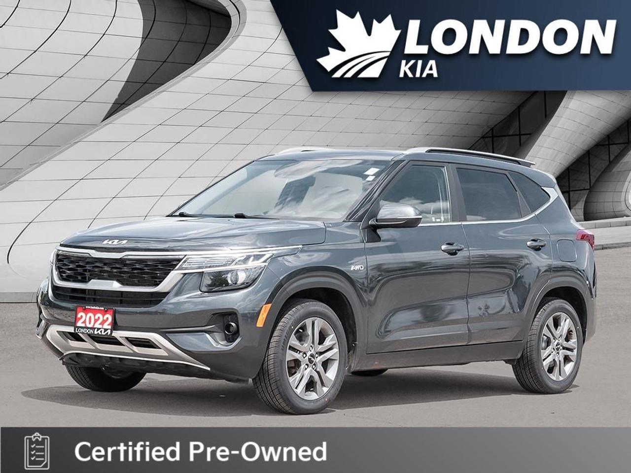 2022 Kia Seltos EX   AWD   Leather   Sunroof   Heated Steering Whe Photo0