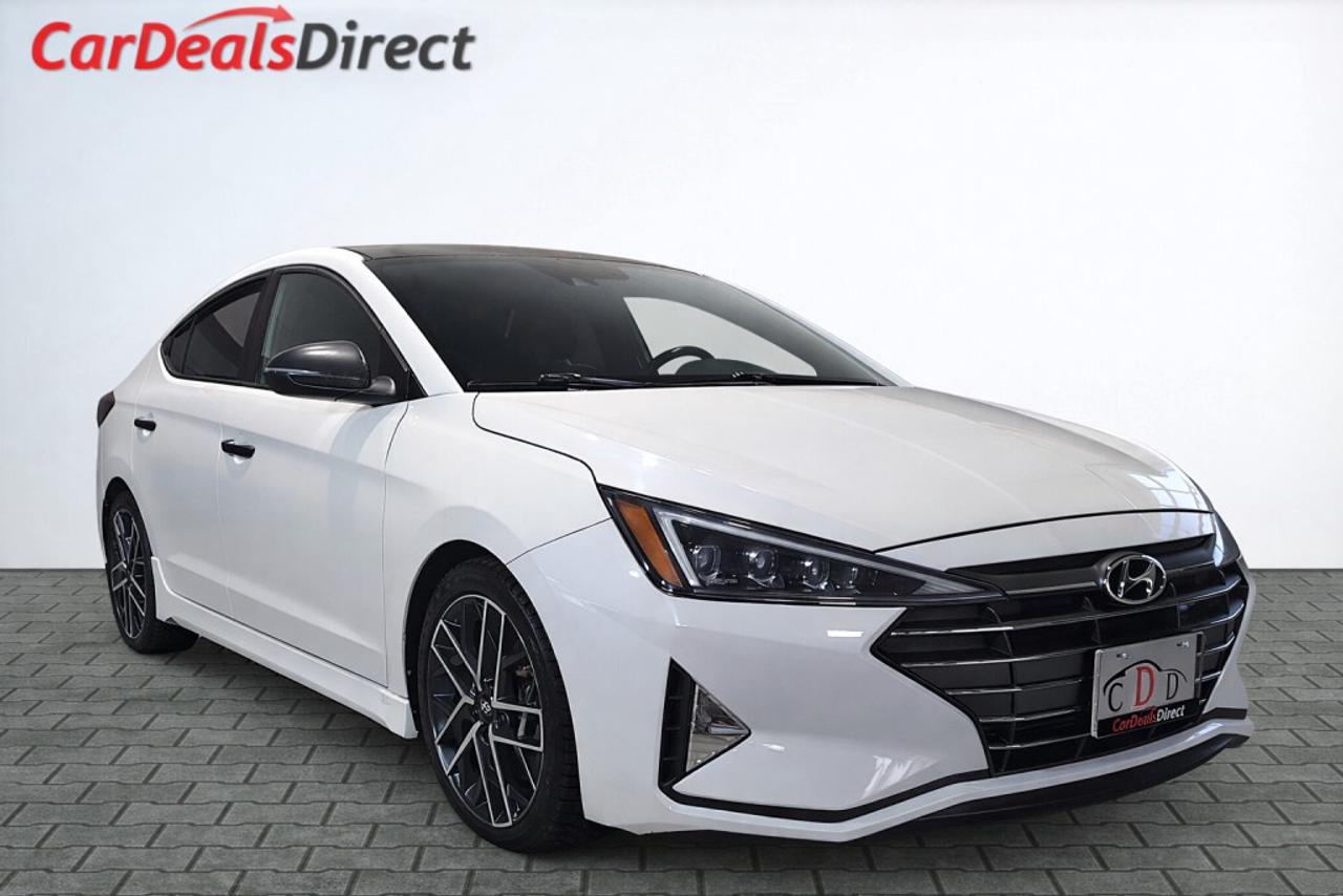 2019 Hyundai Elantra Sport / Leather / Sunroof / NAV / Lane Departure /