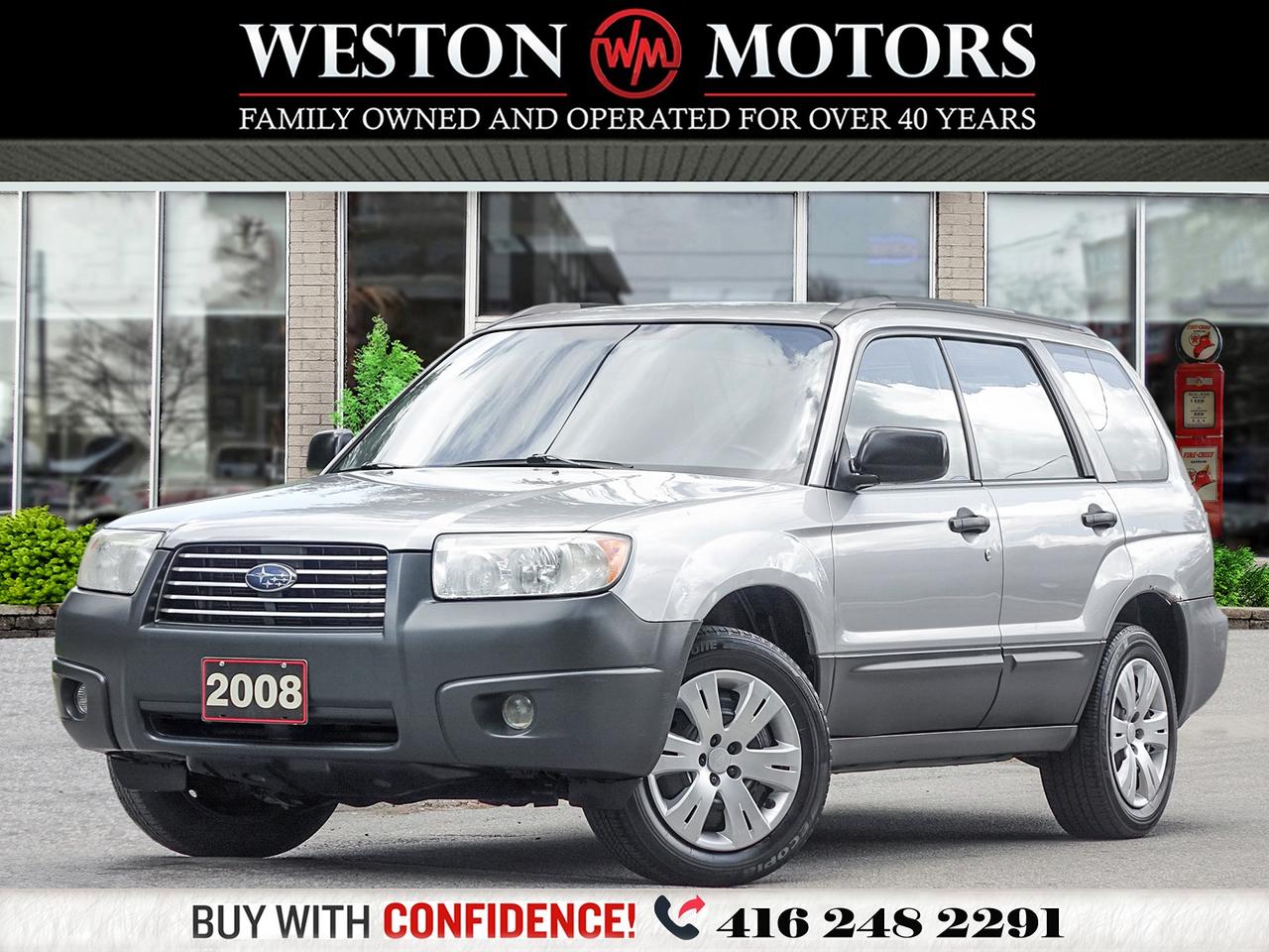 2008 Subaru Forester X*AS IS*AWD*MANUAL 5SPD*FRAMELESS WINDOWS 
