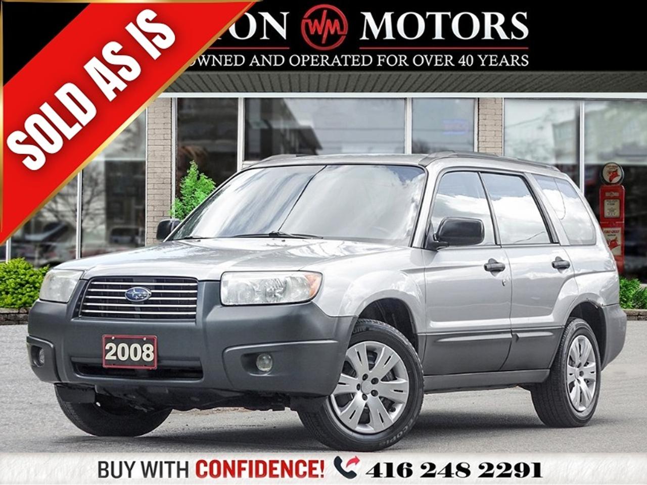2008 Subaru Forester X*AS IS*AWD*MANUAL 5SPD*FRAMELESS WINDOWS 