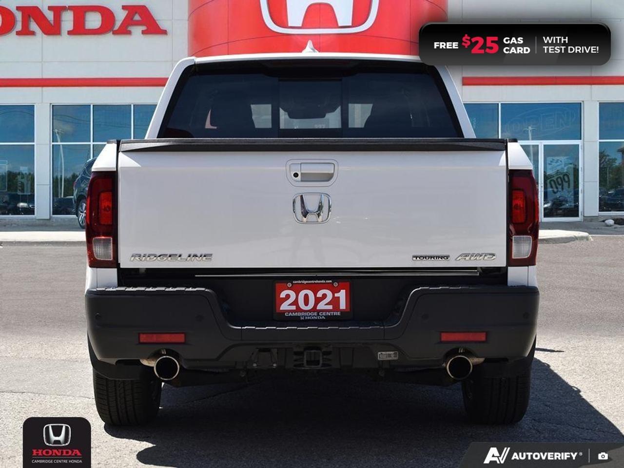 2021 Honda Ridgeline Touring POWER SUNROOF | APPLE CARPLAY™/ANDROID AUTO™ | WIRELESS CHARGING Photo