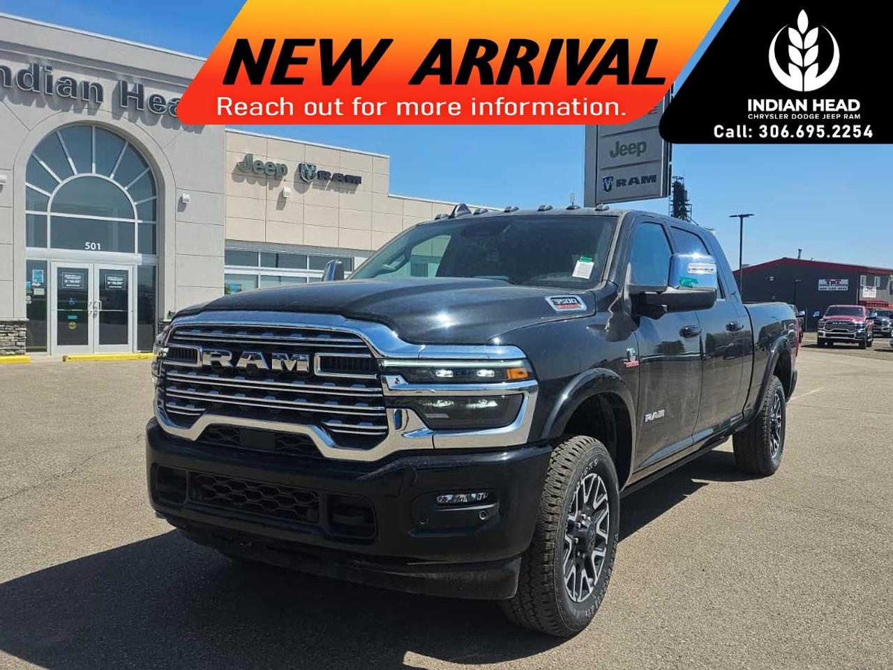 <p>The 2026 Ram 3500 Limited Longhorn Mega Cab 4x4 delivers premium craftsmanship, heavy-duty diesel capability, and advanced towing technology in a luxurious truck built for serious work and long-haul comfort.</p><p>Powered by the legendary <strong>6.7L Cummins I-6 HO turbocharged diesel engine</strong> paired with an <strong>8-speed TorqueFlite HD automatic transmission</strong>, this Ram 3500 offers exceptional towing confidence, impressive torque, and dependable heavy-duty performance.</p><p>Finished in stunning <strong>Diamond Black Crystal Pearl</strong> with an upscale <strong>Bison Brown premium leather-trimmed interior</strong>, this Mega Cab combines rugged capability with true luxury-truck refinement.</p><p>The <strong>Longhorn Level 1 Equipment Group</strong> adds premium features including <strong>surround view camera system, adaptive steering system, digital rearview mirror, traffic sign recognition, drowsy driver detection, Active Lane Management System, power deployable running boards, trailer tire pressure monitoring system, trailer reverse guidance, cargo view camera, and Mopar spray-in bedliner</strong>.</p><p>Built for towing and hauling, this truck is equipped with the <strong>5th Wheel & Gooseneck Towing Prep Group</strong>, rear auto-level air suspension, rear back-up alarm, trailer brake control, transfer case skid plate shield, and an integrated trailer tow system for maximum capability.</p><p>Luxury and comfort features include <strong>heated and ventilated front seats, heated second-row seats, heated steering wheel, dual wireless charging pads, power-adjustable front seats, remote start system, dampened tailgate, 17-speaker harman/kardon premium sound system, Uconnect 5 NAV with 14.4-inch display, front passenger interactive display, Apple CarPlay, Android Auto, SiriusXM with 360L, and 4G LTE Wi-Fi hotspot capability</strong>.</p><p>Additional highlights include <strong>power sunroof, instrument panel-mounted auxiliary switches, On-Board Power System  2.4kW, clearance lamps, remote keyless entry, Park-Sense Front and Rear Park Assist, ParkView Rear Back-Up Camera, Blind-Spot and Cross-Path Detection, and adaptive cruise control with stop</strong>.</p><p>With premium Longhorn styling, Mega Cab spaciousness, and uncompromising diesel capability, the 2026 Ram 3500 Limited Longhorn Mega Cab 4x4 is built to handle demanding jobs while surrounding you in comfort and technology.</p><p>Please confirm all vehicle details and features with our sales team and start the buying process today.</p>
