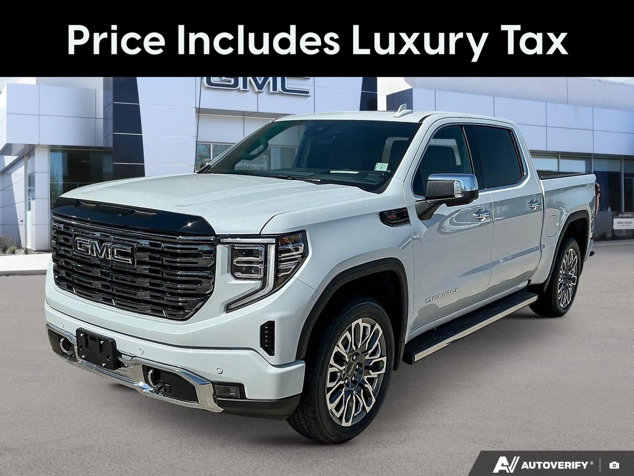 Price Includes Added Accessories Plus Tailgate Assist Handle | 3 Years Sirius XM | LPO - Black Badging Package | Engine Block Heater
The 2026 GMC Sierra 1500 Denali Ultimate represents the pinnacle of what a full-size truck can be. Sitting at the top of the Sierra lineup, the Denali Ultimate pairs serious 6.2L V8 muscle with a premium interior finished in Alpine Umber leather  this is a truck that works as hard as it looks refined. With ultra-low kilometres and loaded from the factory, this one is ready for whoever demands the best.

- 6.2L V8 engine with 4WD and auto-locking rear differential  built for both towing capability and confident all-season performance
- Multicolour 15 Diagonal Head-Up Display  a standout Denali Ultimate exclusive that keeps critical info at eye level
- GMC MultiPro Tailgate with six functional load/access configurations  a genuine workhorse feature unique to GMC
- GMC MultiPro Power Steps with foot-activated, rearward-articulating power running boards  effortless bed and cab access
- Dual-zone automatic climate control with heated steering wheel and heated second-row outboard seats  comfort for every passenger
- Power sunroof, rain-sensing wipers, and deep-tinted glass  thoughtfully equipped for everyday premium driving
- Trailer Side Blind Zone Alert, Rear Cross Traffic Braking, and Front & Rear Park Assist  a comprehensive suite for towing and maneuvering
- DURALIFE 4-wheel disc brakes with 4-wheel ABS and StabiliTrak with Proactive Roll Avoidance  serious safety engineering underneath

Ready to make this Sierra yours? Reserve it online, start your purchase, or contact us at Birchwood Chevrolet Buick GMC to book a test drive  our team is here to make the process straightforward and on your schedule. Visit us at birchwoodchevrolet.ca or come see it in person today.
See three brands under one roof at Birchwood Chevrolet Buick GMC  the only place in Winnipeg where you can compare GMC, Chevrolet, and Buick all in one visit. Save yourself some time, see a great selection, and learn everything you need to know. 

Your Experience is Everything at Birchwood Chevrolet Buick GMC. 

Click, call (204) 837-5811, or visit Birchwood Chevrolet Buick GMC at the Birchwood Auto Park, 3965 Portage Avenue West at the Perimeter.

Dealer Permit #4240.
Dealer permit #4240
