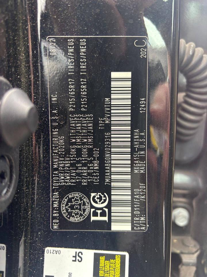 2022 Toyota Corolla Cross L AWD Photo
