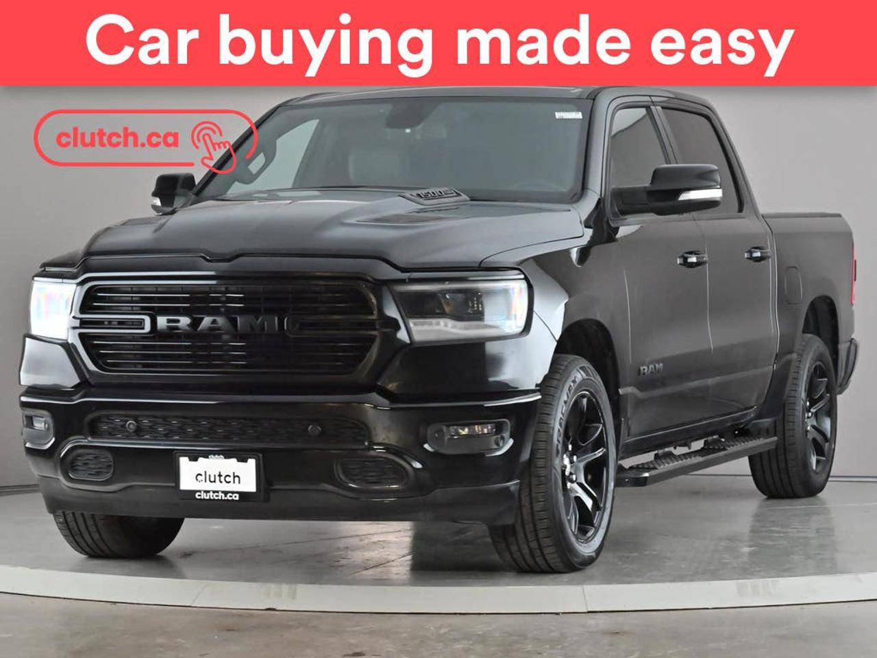 Brake Assist, Bed-Rail Protectors, Auto Dimming Rearview Mirror and more!<br> <br>Clutch is the largest online used car retailer in Canada, delivering a seamless, hassle-free car-buying experience to drivers everywhere. Shop thousands of used cars online, get the right one delivered to your door, and enjoy peace of mind with our 10-Day Money-Back Guarantee. How sweet is that? To learn more, visit clutch.ca.<br> <br>The top features for this car include:<br> <br>Electric Parking Brake<br>Brake Assist<br>Bed-Rail Protectors<br>Auto Dimming Rearview Mirror<br>Front Heated Seats<br>Power Lumbar Support<br>Folding Rear Seats<br>Climate Control<br>Dual Zone Front Climate Control<br>Rear Climate Vents<br>Speed-Sensitive Volume<br>Bluetooth Music<br>Touchscreen Display<br>Cruise Control<br>Integrated Garage Door Opener<br>12V Outlet<br>Hands Free Device Connectivity<br>Apple CarPlay<br>Android Auto<br>USB Input<br>Keyless Entry<br>Push Button Start<br>Keyfob Remote Start<br>Power Folding Exterior Mirrors<br>Heated Steering Wheel<br>One-Touch Windows<br>Rain Sensing Wipers<br>Rear Window Defroster<br>Hill Assistance<br>Automatic High Beams<br>Rear View Camera<br>Parking Sensors<br>Rear Parking Sensors<br>Power Driver Seat<br>Running Boards<br>In-Box Lighting<br> <br>Seamless home delivery - Delivery to your door in a matter of days. Available on select packages.<br> <br>Try it out for 10 days - If you do not like it, we will take it back. <br> <br>Quality assured - All cars go through our rigorous 210-point inspection and reconditioning process.<br> <br>Peace of mind - Warranty and protection plans available.<br> <br>Haggle-free - No haggling or hard sells.<br> <br>100% Transparency - Full inspection reports on every car, including high-res photography and a free Carfax report.<br> <br>Listed price is for cash purchase only and does not include taxes, Shipping Fees (if applicable), Delivery Fees (if applicable), government licensing fees.<br> <br>Previous Provincial Registrations:<br>Ontario<br> <br>Stock # 106180