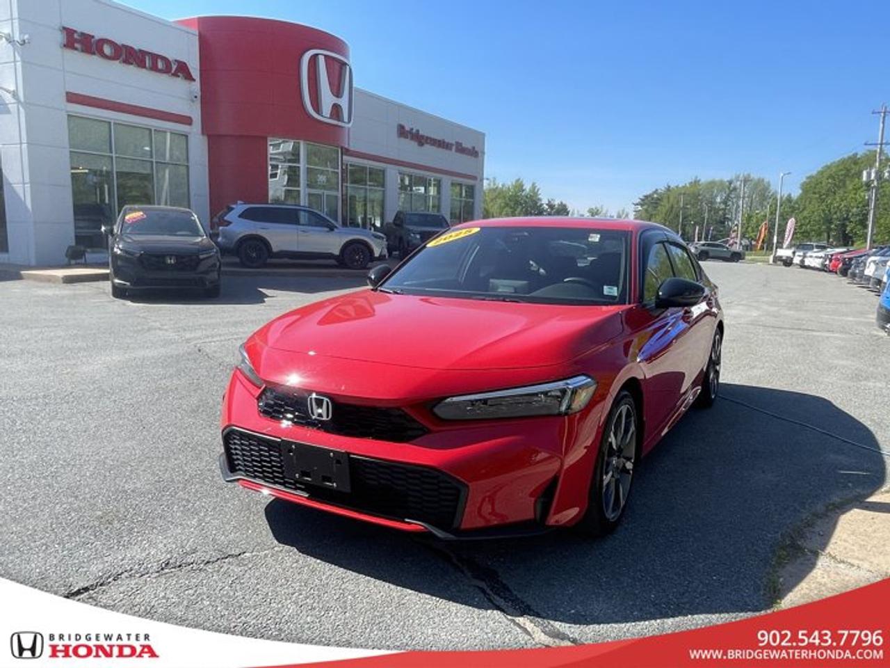 Red 2025 Honda Civic Hybrid Sport TouringCVT 2.0L 16V DOHCSteele Certified & MVIShop with confidence knowing this Steele Certified vehicle has been thoroughly inspected, serviced, and professionally reconditioned to meet our high standards.Every vehicle includes:85-Point InspectionCurrent Motor Vehicle Inspection (MVI)Fresh Oil & Filter ChangeProfessional Interior & Exterior DetailComplimentary CARFAX Vehicle History ReportBrakes & Tires Certified with 60% or More Life RemainingWarranty Upgrade Options AvailableFlexible Financing SolutionsAll Trade-Ins WelcomeWe Want Your Car!Thinking about trading or selling?We want your vehicle and buy all makes and models.Whether youre upgrading, downsizing, or simply looking to sell, well offer a competitive value and make the process quick and easy.Contact us today for a free appraisal!With over 700 customers helped each year, our team is committed to providing a transparent, stress-free buying experience from start to finish.Quality vehicles, competitive financing, and a team thats here to help every step of the way.Your next vehicle is waiting lets find the right one for you today.