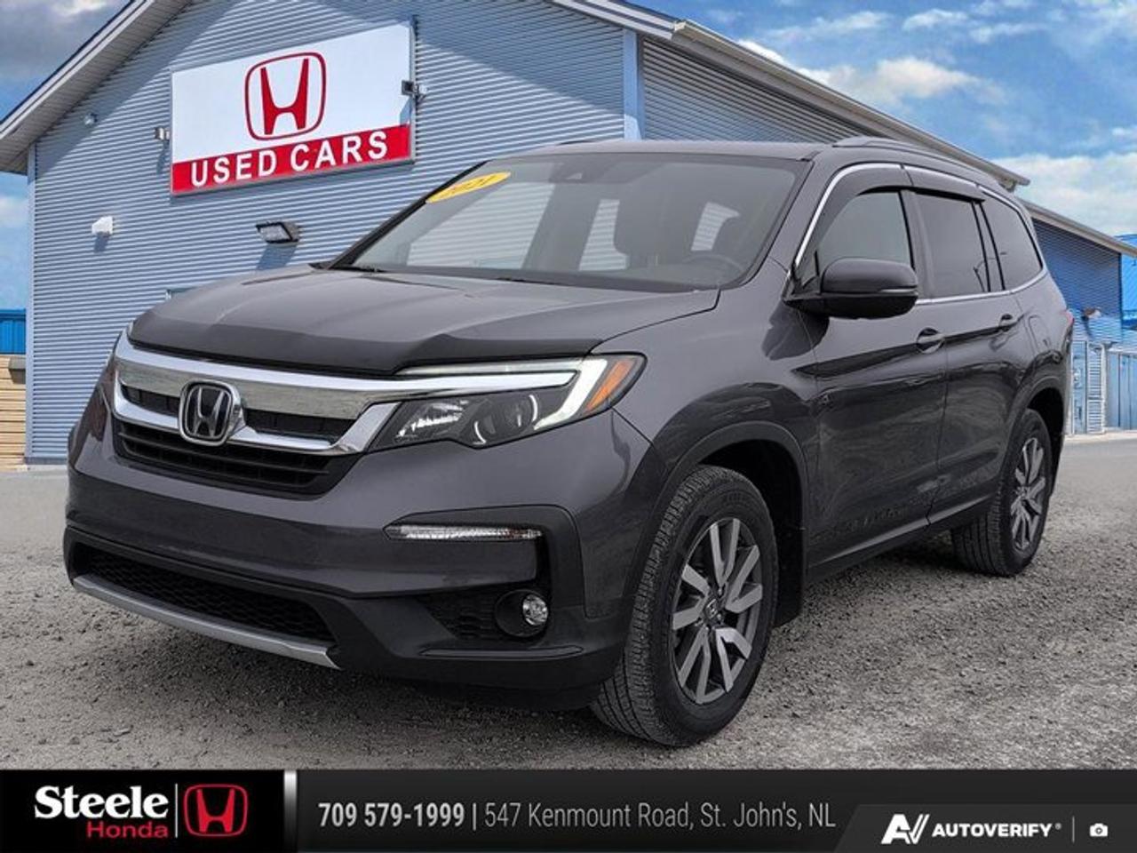 Recent Arrival!Odometer is 12264 kilometers below market average!2021 Honda Pilot EX-L AWD*VALUE MARKET PRICING*.If you are looking for a sporty sedan, truck, crossover or anything in between, you can be sure to get a great pre-owned vehicle at Steele Honda.Our Core Values are aligned with how we conduct business and how we cultivate success. We believe in doing the right thing, with integrity and transparency. We are committed to excellence and delivering the best experience for customers and employees.