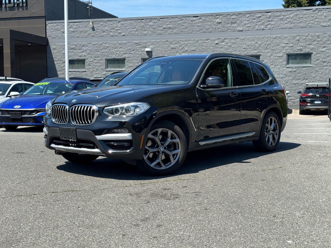 Navigation | Leather Interior | Panoramic Sunroof | Heated Front Seats | Apple CarPlay | BMW xDrive AWD | Power Tailgate | Parking Sensors<br><br>2021 BMW X3 xDrive30i AWD<br><br>This 2021 BMW X3 xDrive30i AWD is now available at White Rock Hyundai, offering the perfect balance of luxury, performance, and everyday versatility in a premium compact SUV. Powered by a turbocharged 2.0L engine paired with BMWs intelligent xDrive all wheel drive system, the X3 delivers smooth acceleration, confident handling, and year round capability for driving throughout White Rock, South Surrey, Surrey, Delta, Langley, and Vancouver. With its refined styling and upscale interior, this BMW X3 stands out as a strong option for drivers looking for comfort and performance in one package.<br><br>Inside, this X3 xDrive30i AWD features a well appointed cabin with leather seating, navigation, Apple CarPlay, heated front seats, a panoramic sunroof, parking sensors, and a power tailgate for added convenience. BMWs driver assistance and safety technologies help make daily commuting and highway driving more comfortable and confident. If youre searching for a used BMW X3 for sale in White Rock, this luxury SUV offers premium comfort, advanced technology, and the versatility needed for both city driving and weekend travel.<br><br>Why Buy From us? <br>*7x Hyundai Presidents Award of Merit Winner <br>*3x Consumer Choice Award for Business Excellence <br>*AutoTrader Dealer of the Year M-Promise Certified Preowned ($995 value): <br>- 30-day/2,000 Km Exchange Program <br>- 3-day/300 Km Money Back Guarantee <br>- Comprehensive 144 Point Mechanical Inspection <br>- Full Synthetic Oil Change <br>- BC Verified CarFax <br>- Minimum 6 Month Power Train Warranty <br><br>Our vehicles are priced under market value to give our customers a hassle free experience. We factor in mechanical condition, kilometres, physical condition, and how quickly a particular car is selling in our market place to make sure our customers get a great deal up front and an outstanding car buying experience overall. At White Rock Hyundai, we help you get where you want to go. *All vehicle purchases are subject to a $799 administration fee. *Dealer #31129.<br><br>Odometer is 19125 kilometers below market average!<br><br>CALL NOW!! This vehicle will not make it to the weekend!!