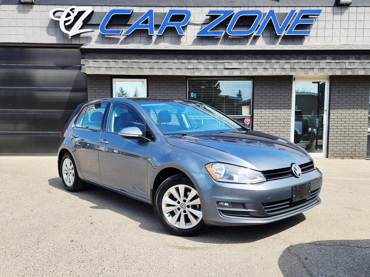 <p>Get ready to experience driving perfection with this stunning grey 2017 Volkswagen Golf 1.8L Turbo, now available at Car Zone! This isnt just any Golf; its a premium package designed for both exhilarating performance and luxurious comfort. Step inside the sleek black interior and immediately feel the quality of the leather seating, perfectly complementing the sophisticated exterior. Whether youre navigating city streets or embarking on a weekend getaway, this Golf offers a refined and engaging driving experience thats hard to beat.</p><p>This 2017 Volkswagen Golf is just getting started. Under the hood, the potent 1.8L I4 Turbo engine delivers responsive power and impressive fuel efficiency, making every drive a joy. The smooth automatic transmission ensures effortless gear changes, while the front-wheel drive provides confident handling in various Canadian conditions. This 4-door sedan offers practicality without compromising on style or driving dynamics, making it an ideal choice for discerning drivers.</p><p>Here are five features that make this 2017 Volkswagen Golf truly irresistible:</p><ul><li><strong>1.8L Turbocharged Engine:</strong> Unleash thrilling acceleration and dynamic performance that injects excitement into every commute.</li><li><strong>Luxurious Leather Interior:</strong> Sink into premium comfort and enjoy a sophisticated cabin that elevates your driving experience.</li><li><strong>Expansive Sunroof:</strong> Bathe the interior in natural light and enjoy breathtaking panoramic views, making every journey feel open and airy.</li><li><strong>Sporty Sedan Design:</strong> Turn heads with the Golfs iconic, timeless styling that perfectly balances sportiness and everyday practicality.</li><li><strong>Smooth Automatic Transmission:</strong> Effortlessly glide through gears for a seamless and responsive drive, designed for maximum enjoyment and ease.</li></ul><p>Looking for Your Dream Car? Call Car Zone Today!</p><p>Thanks for viewing our Car Zone inventory. All of our vehicles come fully detailed with a Carfax and a mechanical fitness assessment. Drive this home today! Easy financing options. All credit welcome.&nbsp;<strong><a href=http://www.calgary.ca/finance>APPLY NOW</a>&nbsp;</strong>We even take trades. Same day approvals at&nbsp;<a href=http://www.carzonecalgary.ca/><strong>CARZONECALGARY</strong></a> or visit us in person at 2036 36 Street SE Calgary for a hassle free test drive. Let our friendly team of experts book an appointment with you and show you the Car Zone difference! AMVIC licensed dealer.&nbsp;</p>