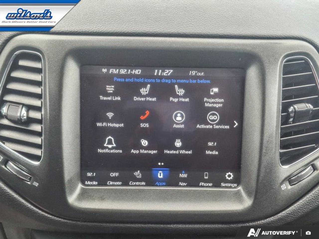 2021 Jeep Compass Trailhawk 4X4 | Sunroof | Nav | Tow Pkg | Adaptive Cruise | FCW | Alpine Audio | and More ! Photo