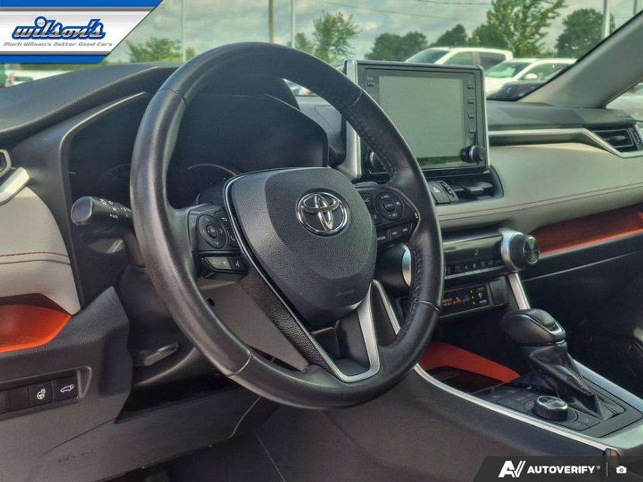 2021 Toyota RAV4 Trail AWD | Leather | Sunroof | Cooled + Heated Seats | Heated Wheel | CarPlay + Android | and More! Photo