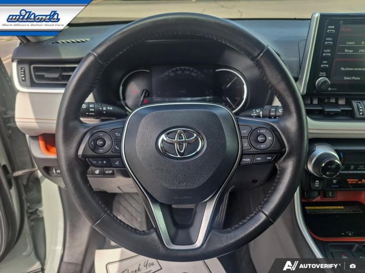 2021 Toyota RAV4 Trail AWD | Leather | Sunroof | Cooled + Heated Seats | Heated Wheel | CarPlay + Android | and More! Photo