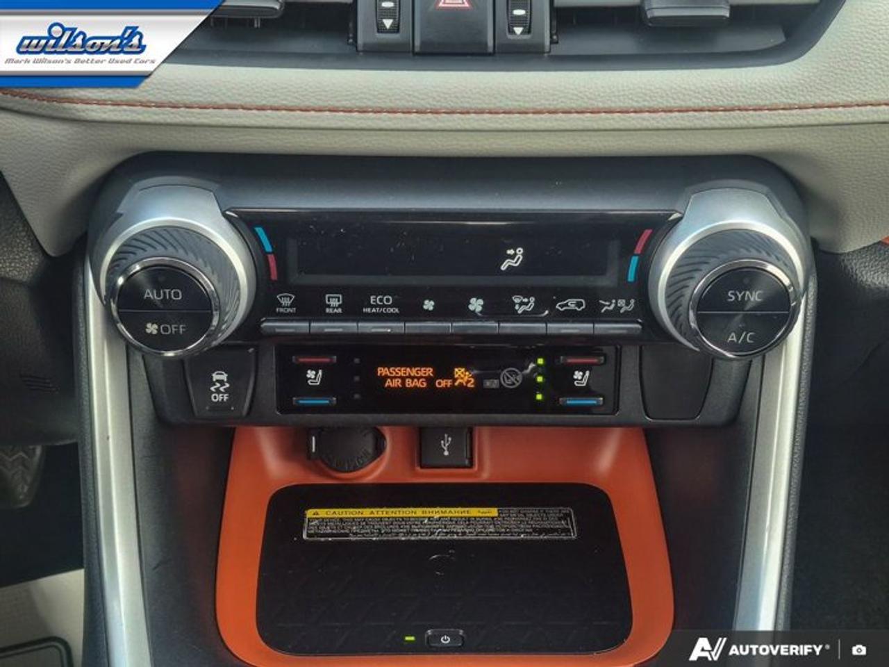 2021 Toyota RAV4 Trail AWD | Leather | Sunroof | Cooled + Heated Seats | Heated Wheel | CarPlay + Android | and More! Photo