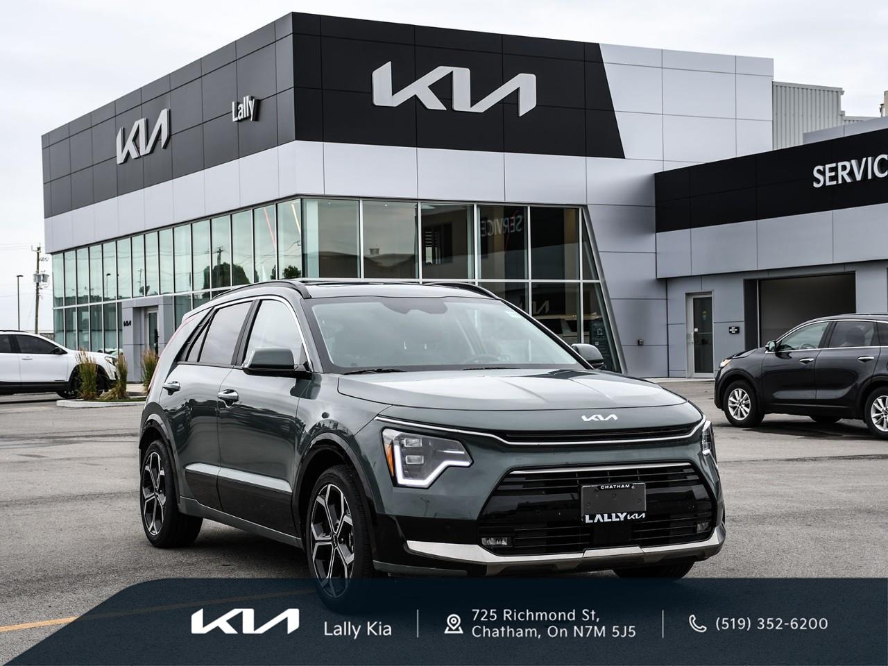 <p>2026 Kia Niro - SX | Executive Driven Unit | Qualifies for New Vehicle Incentives.</p><ul><li><p><strong>Condition:</strong> Executive Driven Unit, CarFax available for download</p></li><li><p><strong>Performance:</strong> 1.6L Hybrid Powertrain, Front-Wheel Drive (FWD), Automatic Transmission</p></li><li><p><strong>Seating & Comfort:</strong> Leather Seating, Heated & Ventilated Front Seats, Heated Steering Wheel, Dual-Zone Climate Control, Power Driver Seat, Power Sunroof</p></li><li><p><strong>Technology:</strong> Dual Digital Displays, Apple CarPlay & Android Auto, Navigation System, Harman Kardon Premium Audio, Wireless Charging, Smart Key with Push Button Start</p></li><li><p><strong>Safety:</strong> Forward Collision-Avoidance Assist, Blind Spot Monitoring, Lane Keep Assist, Adaptive Cruise Control, Rear Cross Traffic Alert, Backup Camera</p></li><li><p><strong>Notes:</strong> Executive Driven Unit assigned to dealership management and professionally maintained throughout its service life. This vehicle may also qualify for new vehicle incentives and programs where applicable.</p></li></ul><p><strong>Executive Driven Units are assigned to dealership management and are professionally maintained throughout their service life. These vehicles may also qualify for new vehicle incentives and programs where applicable.</strong></p><ul><li><p>Financing Available</p></li><li><p>Trade-Ins Welcome</p></li><li><p>Extended Warranty Options</p></li></ul><p>Every used vehicle undergoes a 135-point inspection.</p><p>Pre-owned vehicles are supplied with one key. Any additional keys received from the previous owner will be included at delivery at no charge. Extra keys may be purchased if desired.</p> <p>We use no hassle no haggle live market pricing! Save money and time.</p><p>All prices shown include all fees. Reconditioning and Full Detailing. Taxes and Licensing extra.</p><p>All Pre-Owned vehicles come standard with one key. If we received additional keys from the previous owner they will be with the vehicle upon delivery at no cost. Additional keys may be purchased at customers requested and expense.</p><p>Book your appointment today!</p>