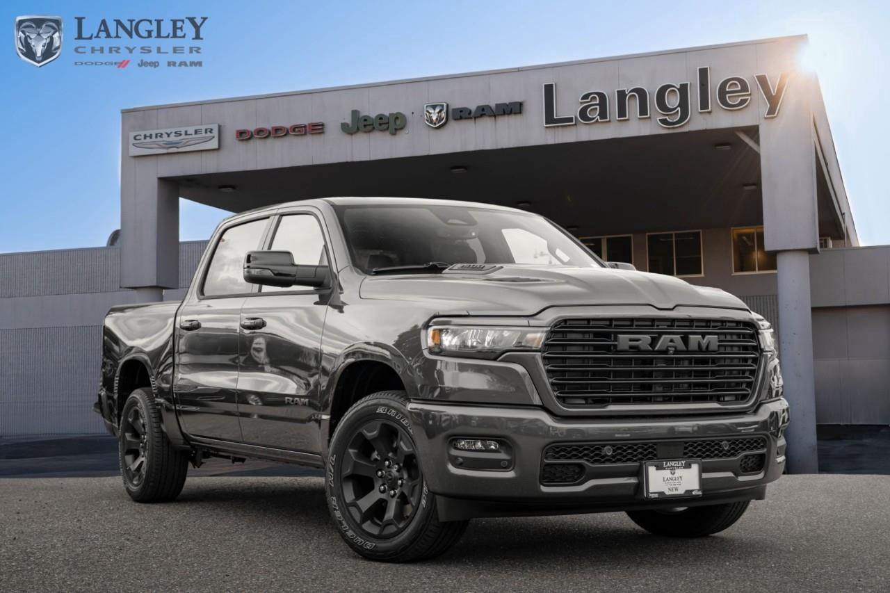 <p><strong>2026 RAM 1500 Sport 4x4 Crew Cab 5'7" Box</strong></p><p>The 2026 RAM 1500 Sport is a Canada-exclusive trim featuring a monochromatic exterior and the standard 3.0L Hurricane twin-turbo engine for modern performance.</p><p></p><ul><li><p><strong>Engine</strong>: 3.0L Hurricane Twin-Turbo I-6 (420 hp, 469 lb-ft torque)</p><p></p></li><li><p><strong>Drivetrain</strong>: 4x4 with 8-speed automatic transmission</p><p></p></li><li><p><strong>Efficiency</strong>: 12.1 L/100 km City / 9.7 L/100 km Highway</p><p></p></li><li><p><strong>Max Towing</strong>: Up to 5,248 kg (11,570 lbs)</p><p></p></li><li><p><strong>Technology</strong>: 12-inch Uconnect 5 touchscreen and 7-inch digital cluster display</p><p></p></li><li><p><strong>Key Features</strong>: Sport performance hood, 20-inch black aluminum wheels, and black cloth front bucket seats</p><p></p></li></ul><p>Come book a test drive at Langley Chrysler, conveniently located in Langley, British Columbia.</p>*All new vehicle purchases are plus the PDI accessory installs and any price increases provided by the manufacturer. For trucks the accessories will include wheel locks, spray-in liners, and mud flaps. For all other vehicles, wheel locks are standard, other equipment may apply. Confirm with the dealer.

<p>*All prices are net of all manufacturer incentives and/or rebates and are subject to change by the manufacturer without notice. All prices plus applicable taxes, applicable environmental recovery charges, documentation of $599 and full tank of fuel surcharge of $76 if a full tank is chosen.<br />Other items available that are not included in the above price:<br />Tire & Rim Protection and Key fob insurance starting from $599<br />Service contracts (extended warranties) for up to 7 years and 200,000 kms starting from $599<br />Custom vehicle accessory packages, mudflaps and deflectors, tire and rim packages, lift kits, exhaust kits and tonneau covers, canopies and much more that can be added to your payment at time of purchase<br />Undercoating, rust modules, and full protection packages starting from $199<br />Flexible life, disability and critical illness insurances to protect portions of or the entire length of vehicle loan?im?im<br />Financing Fee of $500 when applicable<br />Prices shown are determined using the largest available rebates and incentives and may not qualify for special APR finance offers. See dealer for details. This is a limited time offer.</p>
