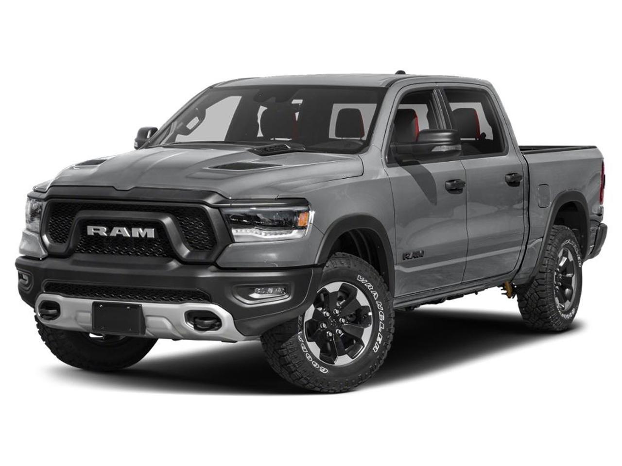 CARFAX No Reported Accidents | Level 2 Equipment Group | Uconnect 5W NAV w/12inch Display | 9 Alpine Speakers w/Subwoofer | Mopar Tube Side Steps<br><br>Remote Start, 115V Rear Auxiliary Power Outlet, 12 Touchscreen, 2nd Row In-Floor Storage Bins, 3.92 Rear Axle Ratio, 4-Way Front Headrests, 4-Wheel Disc Brakes, 4G LTE Wi-Fi Hot Spot, 9 Alpine Speakers w/Subwoofer, A/C w/Dual-Zone Automatic Temperature Control, ABS brakes, Air Conditioning, Apple CarPlay Capable, Auto-dimming door mirrors, Auto-dimming Rear-View mirror, Black Dual Exhaust Tips, Black MOPAR Tubular Side Steps, Block heater, Body-Colour Door Handles, Brake assist, Bucket Seats, Cloth/Vinyl Bucket Seats, Compass, Connected Travel & Traffic Services, Connectivity - US/Canada, Delay-off headlights, Disassociated Touchscreen Display, Door Trim Panel Foam Bottle Insert, Driver door bin, Dual front impact airbags, Dual front side impact airbags, Electronic Stability Control, Emergency communication system: SiriusXM Guardian, Exterior Mirrors w/Courtesy Lamps, Exterior Mirrors w/Turn Signals, For Details Visit DriveUconnect.ca, Front anti-roll bar, Front Bucket Seats, Front fog lights, Front Heated Seats, Front reading lights, Front Seatback Map Pockets, Front wheel independent suspension, Fully automatic headlights, Google Android Auto, GPS Antenna Input, GPS Navigation, Hands-Free Phone Communication, HD Radio, Heated door mirrors, Heated Steering Wheel, Illuminated entry, Integrated Centre Stack Radio, Leather steering wheel, Low tire pressure warning, Media Hub w/2 USB Charging Ports, Occupant sensing airbag, Off-Road Info Pages, Outside temperature display, Overhead airbag, Overhead console, Panic alarm, Park-Sense Front/Rear Park Assist w/Stop, ParkView Rear Back-Up Camera, Passenger door bin, Passenger vanity mirror, Power 2-Way Driver Lumbar Adjust, Power Adjustable Pedals, Power door mirrors, Power driver seat, Power Folding Exterior Mirrors, Power steering, Power windows, Quick Order Package 25W Rebel, Radio: Uconnect 5W Nav w/12.0 Display, Rain-Sensing Windshield Wipers, Rear 60/40 Folding Seat, Rear anti-roll bar, Rear Dome Lamp w/On/Off Switch, Rear step bumper, Rear Underseat Compartment Storage, Rear Wheelhouse Liners, Rear Window Defroster, Rebel Level 2 Equipment Group, Remote keyless entry, Remote Proximity Keyless Entry, Security Alarm, SiriusXM w/360L On-Demand Content, Speed control, Split folding rear seat, Steering wheel mounted audio controls, Sun Visors w/Illuminated Vanity Mirrors, Tachometer, Telescoping steering wheel, Tilt steering wheel, Traction control, Trip computer, Turn signal indicator mirrors, Universal Garage Door Opener, USB Mobile Projection, Variably intermittent wipers, Voltmeter, Wheels: 18 x 8 Painted Mid-Gloss Black.<br><br>Billet Silver Metallic Clearcoat<br>2022 Ram 1500 Sport/Rebel<br>4D Crew Cab<br>HEMI 5.7L V8 VVT 8-Speed Automatic<br>4WD