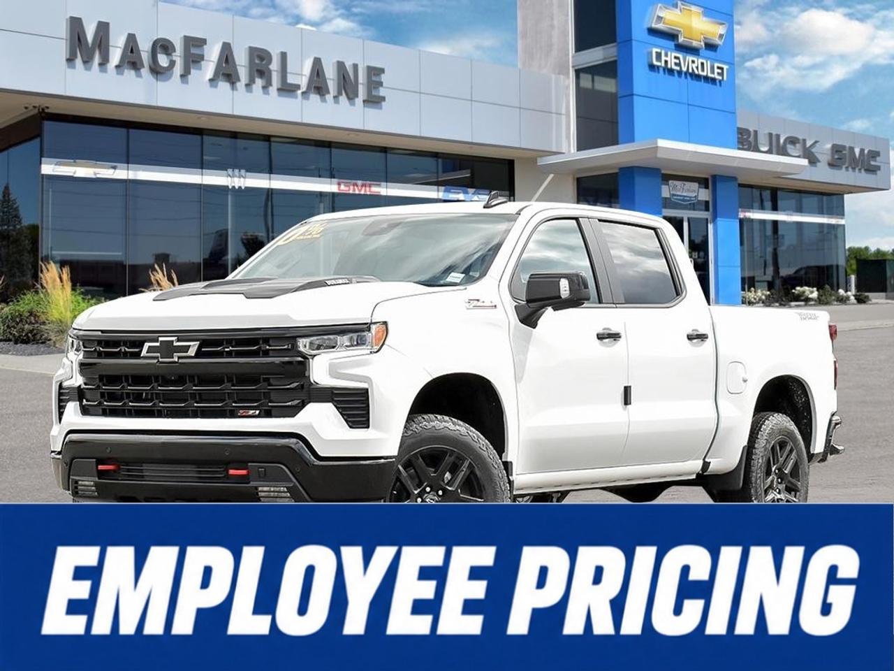 <p>Experience diesel-powered strength, rugged off-road capability and advanced truck technology in this new <strong>2026 Chevrolet Silverado 1500 LT Trail Boss Crew Cab Short Box 4WD</strong>. Available at MacFarlane Chevrolet Buick GMC in Petrolia, Ontario, this full-size pickup is ready for towing, hauling, demanding workdays and weekend adventures throughout Southwestern Ontario.</p><p>Powered by the <strong>3.0L Duramax Turbo-Diesel inline-six engine</strong>, this Silverado produces 305 horsepower and an impressive 495 lb.-ft. of torque. Paired with a smooth <strong>10-speed automatic transmission</strong>, the Duramax delivers strong low-end performance, confident trailering capability and efficient highway driving. The VIN configuration identifies this truck as an LT Trail Boss 4WD equipped with the 3.0L diesel engine.</p><p>The LT Trail Boss is built for off-road confidence with a <strong>2-inch factory-installed suspension lift</strong>, off-road-tuned suspension, red recovery hooks and a two-speed Autotrac transfer case.</p><p>Inside, enjoy a spacious Crew Cab, a <strong>13.4-inch touchscreen infotainment system</strong>, a 12.3-inch digital Driver Information Centre and wireless Apple CarPlay and Android Auto compatibility. Chevrolet Safety Assist provides six advanced driver-assistance technologies, while the durable Durabed includes 12 standard tie-downs for securing tools, equipment and recreational gear.</p><p>Visit MacFarlane Chevrolet Buick GMC to explore this <strong>2026 Chevrolet Silverado 1500 LT Trail Boss Duramax for sale near Sarnia, Strathroy, London and throughout Lambton County</strong>.</p>