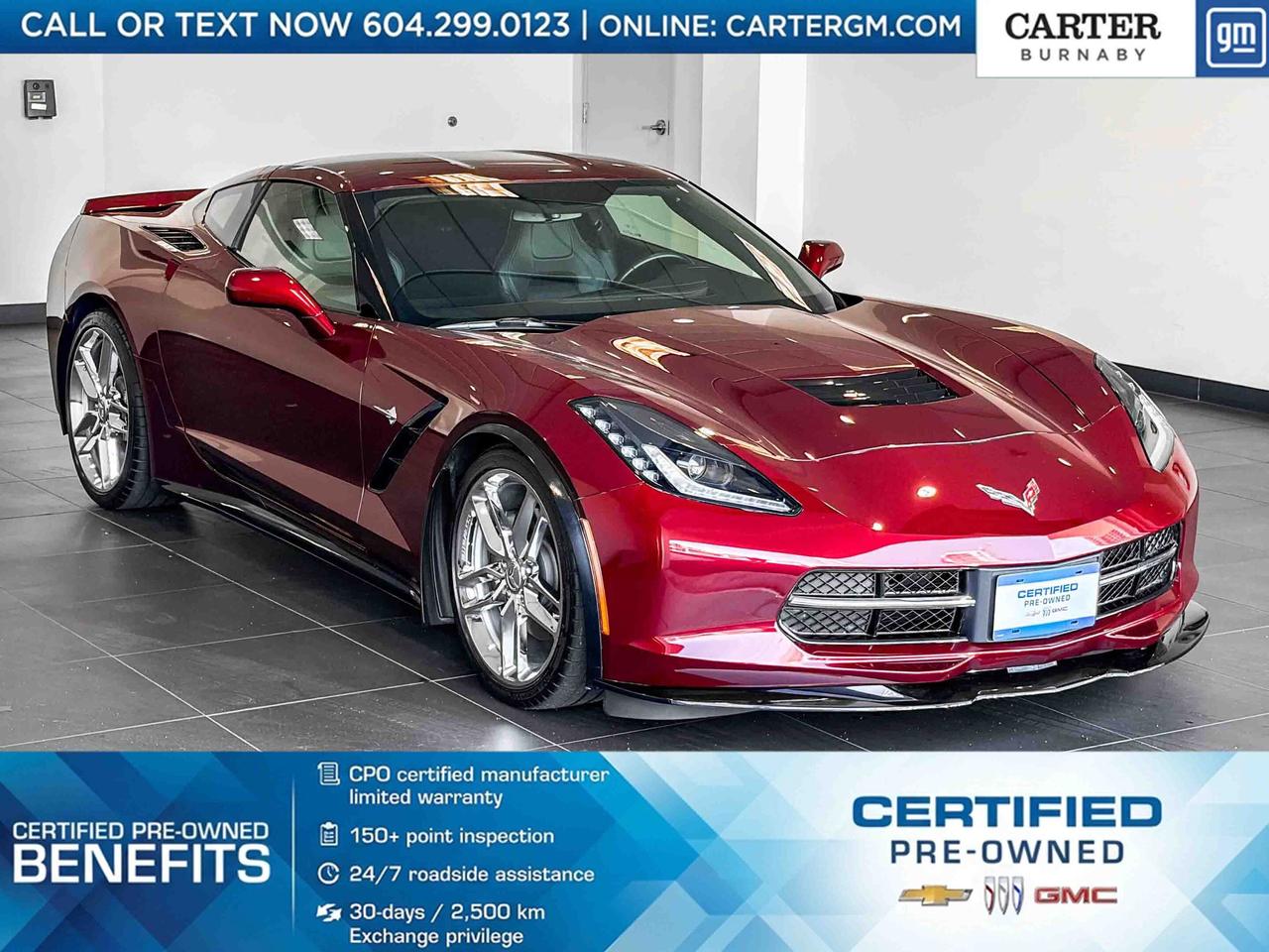 Used 2019 Chevrolet Corvette 1LT RWD | 6.2l eng/Performance tires/Wide view cam for sale in Burnaby, BC