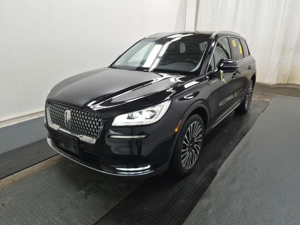 THE PRICE YOU SEE, PLUS GST. GUARANTEED!APPLE CARPLAY/ANDROID AUTO COMPATABLE! 2.0 LITER ECOBOOST I-4, 8 SPEED AUTO, RESERVE TRIM(201a), EBONY PREMIUM LEATHER SEATS, HEATED/COOLED FRONT SEATS, HEATED 2ND ROW SEATS, 2ND ROW BENCH SEAT,  HEATED STEERING WHEEL, ELEMENTS PKG, ACTIVE PARK ASSIST 2.0, PANORAMIC VISTA ROOF, TECHNOLOGY PKG, HANDS-FREE LIFTGATE, PHONE AS A KEY, REVERSE BRAKE ASSIST, SYNC 3.        The 2022 Lincoln Corsair with the 201A package, the Technology Package, the Elements Package, and equipped with the 2.0-liter engine offers a refined and feature-rich luxury compact SUV experience. The 201A package typically includes essential comfort and convenience features such as premium upholstery, power-adjustable seats, and advanced climate control, providing a plush interior environment. The Technology Package enhances the vehicles connectivity and safety with features like a larger touchscreen infotainment system, premium audio, navigation, and driver-assistance systems such as adaptive cruise control, lane-keeping assist, and a 360-degree camera system. The Elements Package adds outdoor-oriented features, such as upgraded wheels, additional exterior styling elements, and possibly all-weather floor mats and roof rails, giving the Corsair a more rugged and stylish appearance. Under the hood, the 2.0-liter turbocharged four-cylinder engine delivers a smooth and efficient performance, generating around 250 horsepower and 277 lb-ft of torque, providing a good balance of power and fuel economy suitable for urban driving and highway cruising. Overall, this configuration combines luxury, advanced technology, and versatile performance, making the 2022 Lincoln Corsair a compelling choice for those seeking a premium compact SUV with a comprehensive suite of features.Do you want to know more about this vehicle, CALL, CLICK OR COME ON IN!*AMVIC Licensed Dealer; CarFax and Full Mechanical Inspection Included.