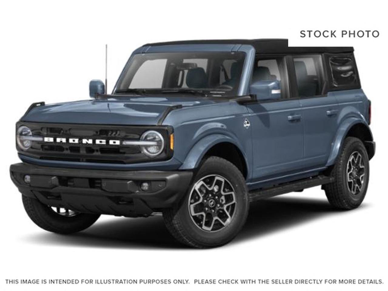 THE PRICE YOU SEE, PLUS GST. GUARANTEED!APPLE CARPLAY/ANDROID AUTO COMPATABLE! 2.3 LITER ECOBOOST, 10 SPEED AUTO, OUTER BANKS TRIM(312a), ROAST/BLACK LEATHER/VINYL TRIMMED SEATS, TERRAIN MANAGEMENT SYSTEM W/ G.O.A.T. MODES, MID PKG, HARD TOP, SOUND DEADENING HEADLINER, SLIDE-OUT TAILGATE, SMART-CHARGING USB PORTS, HILL START ASSIST, SYNC 4,/w 12 DISPLAY, REAR VIEW CAMERS, BLIS.     The 2024 Ford Bronco 4-Door Outer Banks, equipped with the 2.3-liter EcoBoost turbocharged four-cylinder engine, offers a compelling combination of rugged off-road capability and refined on-road comfort. The 2.3-liter engine delivers approximately 275 horsepower and 315 lb-ft of torque, providing robust performance for both city driving and off-road adventures, especially when paired with the available 10-speed automatic transmission and four-wheel drive system. The 312A Package enhances the vehicle with premium interior features, such as leather-trimmed seats, a large touchscreen infotainment system with navigation, and advanced driver-assistance technologies like adaptive cruise control, lane-keeping assist, and a 360-degree camera, ensuring a modern and comfortable driving experience. Hill Start Assist is included to help prevent rollback on steep inclines, providing added confidence during off-road climbs or stop-and-go traffic. The Moulded-in-Color Hardtop not only contributes to the vehicles sleek, unified appearance but also offers durability, weather resistance, and quieter cabin noise, while allowing for easy removal and customization to enjoy open-air driving. Overall, the 2024 Bronco Outer Banks with these features combines classic ruggedness with contemporary luxury, making it an ideal choice for outdoor enthusiasts who desire style, technology, and capability in a versatile 4-door SUV.Do you want to know more about this vehicle, CALL, CLICK OR COME ON IN!*AMVIC Licensed Dealer; CarFax and Full Mechanical Inspection Included.