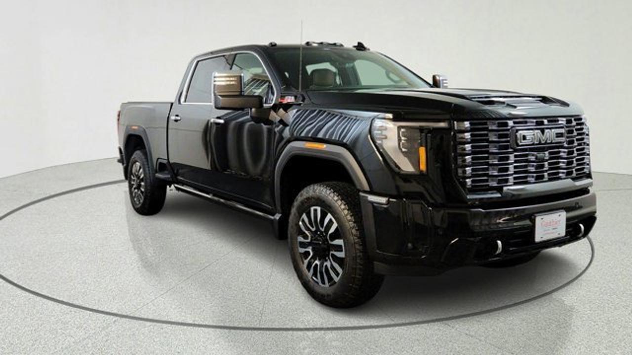 The 2026 GMC Sierra 2500HD is engineered to handle heavy-duty tasks without breaking a sweat. Under the hood, the legendary 6.6L Duramax Turbo-Diesel V8 engine delivers an impressive 470 horsepower and 975 lb-ft of torque, ensuring you have the strength needed for serious towing and hauling. With the included Gooseneck/5th Wheel Prep Package and an integrated trailer brake controller, this truck is fully equipped to manage your toughest equipment or recreational trailers with confidence.<br />Step inside the cabin and discover a refined environment featuring Alpine Umber full-grain leather seating and an advanced 13.4-inch diagonal infotainment system. Comfort is prioritized with 16-way power-adjustable front seats that include massage functions, along with heated and ventilated seating for both front and rear outboard passengers. Whether you are navigating city streets or remote job sites, the Bose Premium 12-speaker audio system and advanced connectivity options keep you entertained and connected throughout the journey.<br />Safety and practicality are built into every detail of this vehicle. It comes loaded with smart features like an HD Surround Vision camera system, adaptive cruise control, and the Pro Safety package, which includes front pedestrian braking and lane departure warnings. The practical MultiPro Tailgate and power-retractable running boards ensure that accessing the bed and cab is always effortless, even after a long day of work.