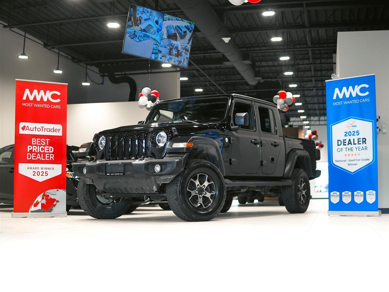 <div style=text-align: justify;><span style=font-size:14px;><span style=font-family:times new roman,times,serif;><span style=font-variant: normal; vertical-align: baseline; white-space: pre-wrap;>Awarded Canada&rsquo;s #1 rated used car dealership with a 4.9/5 rating with </span></span></span>5,000<span style=font-size:14px;><span style=font-family:times new roman,times,serif;><span style=font-variant: normal; vertical-align: baseline; white-space: pre-wrap;>+ reviews. <strong>Safety certification included in advertised price.</strong> Serving you at our Guelph and Kitchener locations please call to book your appointment. Financing available with rates as low as 6.36% O.A.C.</span><span style=background-color: transparent; color: rgb(0, 0, 0); font-variant: normal; vertical-align: baseline; white-space: pre-wrap;> </span>This new arrival has a CLEAN CARFAX with no accidents and is also a Canadian (Ontario) vehicle with service records.&nbsp;</span></span><span style=color: rgb(51, 51, 51); font-family: "times new roman", times, serif; font-size: 14px; white-space: pre-wrap;>High-value features included with this vehicle are; </span><span style=font-family: "times new roman", times, serif; font-size: 14px;>High-value options included with this vehicle are;</span>TECHNOLOGY GROUP $995, TRAILER TOW PACKAGE $500, Convenience Group $495, AUXILIARY SWITCH GROUP $295, ROLL&ndash;UP TONNEAU COVER $495, 8&ndash;SPEED AUTOMATIC TRANSMISSION $1,595, TRAC&ndash;LOK ANTI&ndash;SPIN DIFFERENTIAL REAR AXLE $525, BLACK JEEP FREEDOM TOP HARDTOP $1,195,&nbsp;<span style=font-family: "times new roman", times, serif; font-size: 14px;>convenience entry, push button, app connect, back up camera, touchscreen, running boards, tonneau cover and 17&rdquo; alloy rims, offering immense value.</span></div><div style=text-align: justify;><br /><span style=font-size:14px;><span style=font-family:times new roman,times,serif;><strong>Why Choose Most Wanted Cars</strong><br />At Most Wanted Cars, we&rsquo;re not just a dealership, we&rsquo;re a place where our customers send their family and friends. Since 1975, our family owned and operated business has been proud to offer the best financing options in Kitchener-Waterloo-Cambridge, Guelph, and the surrounding areas. We&rsquo;re proud to be recognized as DealerRater&rsquo;s National Winner for Used Car Dealers in 2023, 2024 & 2025, with an A+ rating from the Better Business Bureau with over&nbsp;</span></span>5,000&nbsp;<span style=font-size:14px;><span style=font-family:times new roman,times,serif;>customer reviews averaging 4.9/5. Most units are one owner, accident free, clean CarProof, low km, Canadian vehicles, local vehicles, odor free and smoke free. We offer a wide selection of Certified Pre-Owned vehicles, each backed by a free CarProof report, with no liens, full safety inspected, with a multi-point inspection. All vehicles are freshly serviced with an oil change and units can be vehicle detailed upon request, ensuring they&rsquo;re ready for the road. Many of our vehicles are dealer serviced and include the balance of factory warranty for added peace of mind. Every vehicle is thoroughly reconditioned and presented in excellent condition, because at Most Wanted Cars you deserve nothing less!<br />To serve you better, we have two convenient locations:<br />&nbsp;</span></span></div><ol><li style=text-align: justify;><span style=font-size:14px;><span style=font-family:times new roman,times,serif;><strong>600 Elmira Rd N, Guelph &ndash; 519 822 2227</strong></span></span></li><li style=text-align: justify;><span style=font-size:14px;><span style=font-family:times new roman,times,serif;><strong>1620 King Street East, Kitchener &ndash; 519 772 3040</strong></span></span></li></ol><div style=text-align: justify;><span style=font-size:14px;><span style=font-family:times new roman,times,serif;>&nbsp;<br />Visit us at <a href=http://www.mostwantedcars.ca/>www.mostwantedcars.ca</a> to explore our full inventory and complete an easy online finance application for exclusive online preferred rates. Interest rates offered as low as 6.46% on approved credit.<br /><em>Note: Prices listed are available for financing purchases only, with approved credit. The cash price is $1500 more for other payment methods. Taxes and licensing are not included in the listed price.</em><br />&nbsp;<br />Most Wanted Cars also provides additional protection options at exclusive pricing, including the Fresh Start Platinum Package, rust protection, ceramic coating, gap insurance, extended warranties, walk-away insurance, and road hazard protection, among others. For more details, please consult with your sales representative.</span></span></div>