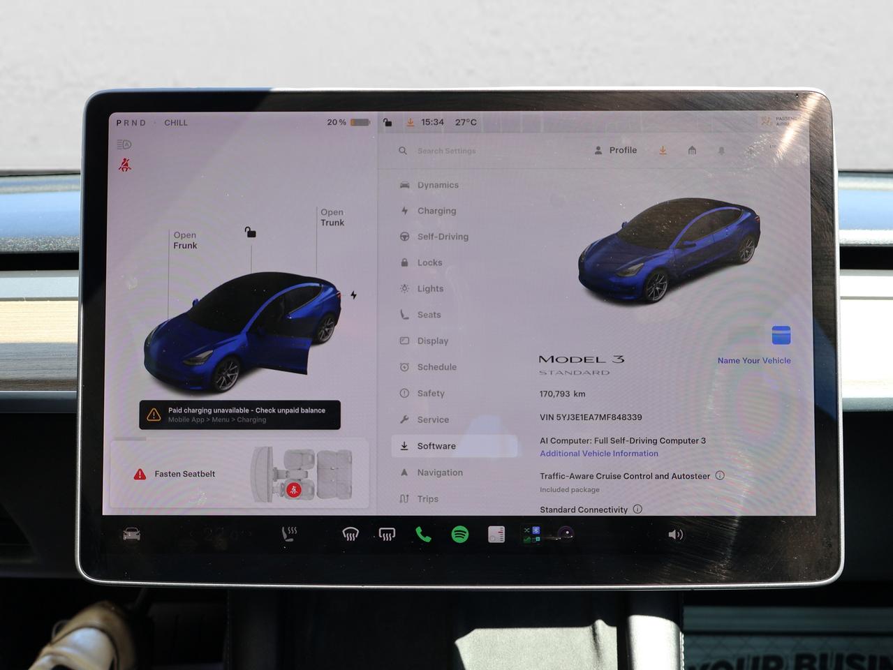2021 Tesla Model 3 SR PLUS RWD CERTIFIED *2nd WINETR* CAMERA NAV BLUETOOTH LEATHER HEATED SEATS PANO ROOF CRUISE ALLOYS Photo