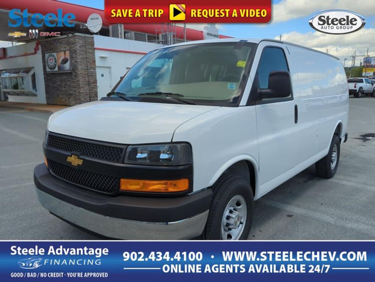 Built for business and ready to get to work, the 2026 Chevrolet Express Cargo Van Base offers the proven capability that many Canadian fleets and independent operators count on every day. Finished in White with a Neutral interior, this full-size cargo van delivers a practical layout, rear-wheel drive, automatic transmission, and a dependable 4.3-litre Gas V6 engine.At Steele Chevrolet Buick GMC in Dartmouth, this 2026 Chevrolet Express Cargo Van Base stands out for its simple, purpose-built design. With three doors for cargo access and loading flexibility, it is a smart choice for trades, deliveries, service calls, and mobile businesses that need usable space and straightforward operation without unnecessary complexity.FEATURES OF THE Express Cargo Van BaseWhite exterior with clean commercial appearanceNeutral interior with practical cabin layoutThree-door access for daily cargo loadingRear-wheel drive for proven work capabilityADVANCED SAFETY FEATURESFour-wheel anti-lock braking system includedStabiliTrak stability control supports secure handlingDaytime running lamps improve road visibilityTire pressure monitoring helps track inflationPERFORMANCE AND EFFICIENCY4.3-litre V6 delivers proven work-ready powerAutomatic transmission supports smooth daily drivingTow/Haul Mode aids loaded operationRear-wheel drive suits commercial duty useCOMFORT AND CONVENIENCECruise control supports relaxed highway travelStraightforward cabin layout aids daily useEasy step-in height for frequent stopsLarge side mirrors assist visibilityTECHNOLOGY AND CONNECTIVITYClear gauges present key driving informationSimple controls support quick familiar operationAutomatic transmission reduces driver workloadEasy-to-read dash layout improves usabilityCARGO SPACEFull-size cargo area supports business needsThree-door configuration improves loading accessLow-frills design favours practical upfittingSpacious rear section suits toolsWHAT OTHER OWNERS LIKEProven V6 power for daily workRear cargo area fits business equipmentSimple controls are easy to useDependable platform for fleet serviceThe 2026 Chevrolet Express Cargo Van Base continues to be a go-to option for buyers who value durability, familiarity, and function. Its long-running design has earned a strong reputation for commercial use, especially for drivers who want a van that is easy to operate and easy to outfit for the job at hand.The 4.3-litre Gas V6 brings solid everyday performance for city routes, service work, and regular highway travel. Paired with an automatic transmission, it offers smooth power delivery that helps this van feel composed in traffic, on urban deliveries, and during longer drives between job sites around Dartmouth and beyond.Tow/Haul Mode is a valuable addition for operators who regularly carry heavier loads or need more confident response when the van is fully packed. It helps the powertrain react more appropriately under load, which can be useful for commercial driving where tools, stock, or equipment are part of the daily routine.Inside, the cabin focuses on utility. The Neutral interior keeps the look bright and professional, while the straightforward control layout helps reduce distractions during busy workdays. Cruise control adds welcome convenience on longer stretches of road, making this van a practical fit for drivers who spend many hours behind the wheel.From electricians and plumbers to courier services and maintenance teams, this van offers the kind of flexibility many businesses need. The cargo area is designed to serve as a blank canvas for shelving, storage solutions, or specialized upfits, giving owners room to tailor the van to their exact line of work.For businesses shopping at Steele Chevrolet Buick GMC in Dartmouth, this 2026 Chevrolet Express Cargo Van Base delivers the essentials that matter most: proven V6 performance, practical cargo access, useful driving features, and a layout built around real commercial needs.This 2026 Chevrolet Express Cargo Van Bases VIN is: 1GCWGAFP3T1249228.