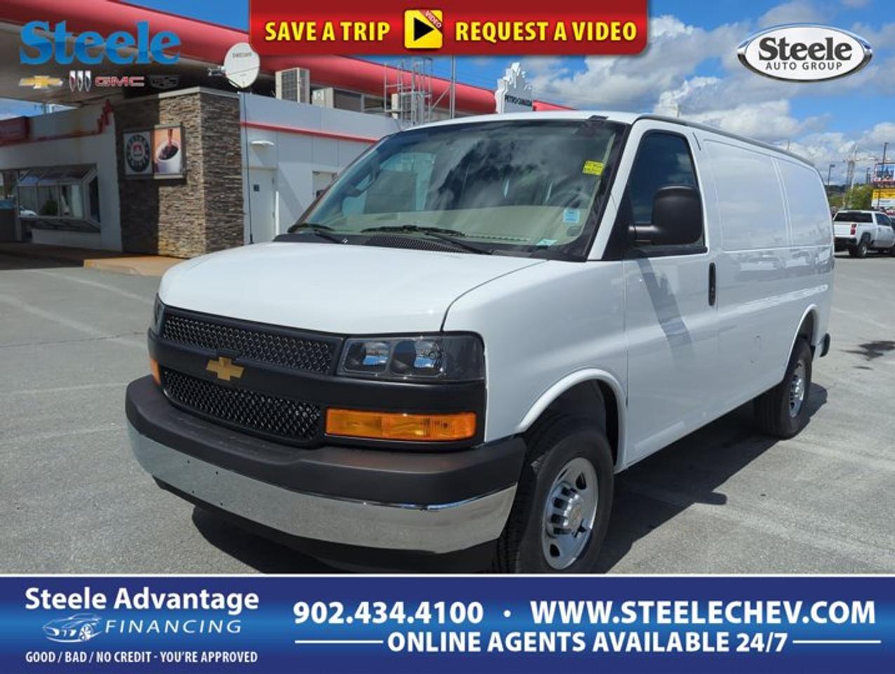 Built to handle hard work with simple, proven capability, the 2026 Chevrolet Express Cargo Van Base is a dependable full-size van for business use in Dartmouth. Finished in White with a Neutral interior, this rear-wheel drive model pairs a 4.3L gas V6 engine with an automatic transmission for confident daily operation.The 2026 Chevrolet Express Cargo Van Base is made for fleets, trades, deliveries, and mobile service needs. Its traditional body-on-frame design supports durability and easy upfitting, while the three-door layout helps provide practical access to the cargo area. Cruise Control and Tow/Haul Mode add useful support for longer routes and heavier loads.FEATURES OF THE Express Cargo Van BaseFull-size cargo van work-ready designProven rear-wheel drive layoutAutomatic transmission for simple operationThree-door access for daily practicalityADVANCED SAFETY FEATURESStabiliTrak helps support controlled drivingFour-wheel anti-lock braking system includedDaytime running lamps improve visibilityTire pressure monitoring system alertsThe 2026 Chevrolet Express Cargo Van Base focuses on straightforward function and dependable road manners. Its solid platform and rear-wheel drive setup are well suited to commercial use, especially when carrying equipment or supplies. The wide stance and familiar controls help make it easy to drive in town.PERFORMANCE AND EFFICIENCY4.3L gas V6 engine powerAutomatic transmission for smooth shiftingTow/Haul Mode supports heavier loadsRear-wheel drive for work useThis 2026 Chevrolet Express Cargo Van Base delivers the kind of performance many commercial drivers want: predictable, capable, and easy to manage. The V6 engine offers solid everyday power, while Tow/Haul Mode helps adjust transmission behaviour for hauling demands. It is a practical fit for businesses needing a reliable cargo van.COMFORT AND CONVENIENCECruise Control helps on long routesEasy-to-reach controls simplify operationNeutral interior keeps cabin brightPractical cabin made for workInside, the 2026 Chevrolet Express Cargo Van Base keeps things simple and functional. The cabin is designed for daily use, with a layout that supports quick entry, clear sightlines, and straightforward control access. Cruise Control adds comfort on highway drives or repeat delivery runs around Nova Scotia.TECHNOLOGY AND CONNECTIVITYClear instrument layout for quick checksAutomatic transmission supports easy drivingDriver-focused controls reduce distractionUseful work-van interface designThe 2026 Chevrolet Express Cargo Van Base is ideal for drivers who value familiar operation over unnecessary complexity. Its design supports efficient workdays, whether you are heading across Dartmouth, loading up for service calls, or managing local deliveries. Everything is centred around durability, ease of use, and practical function.CARGO SPACELarge cargo area for equipmentThree-door configuration improves accessFull-size van supports upfitting needsBuilt for tools and suppliesCargo flexibility is a major strength of the 2026 Chevrolet Express Cargo Van Base. The full-size van layout gives businesses room for tools, stock, and gear, while the body style supports shelving, partitions, and other work-focused conversions. It is a smart choice for commercial buyers who need usable space every day.WHAT OTHER OWNERS LIKEProven platform for business useStrong V6 performance for haulingSpacious cargo area for gearSimple controls for daily drivingAvailable at Steele Chevrolet Buick GMC in Dartmouth, this 2026 Chevrolet Express Cargo Van Base offers the straightforward capability many businesses need. With White exterior paint, a Neutral interior, automatic transmission, rear-wheel drive, Cruise Control, and Tow/Haul Mode, this full-size van is ready to support your next job with confidence.This 2026 Chevrolet Express Cargo Van Bases VIN is: 1GCWGAFP2T1249124.