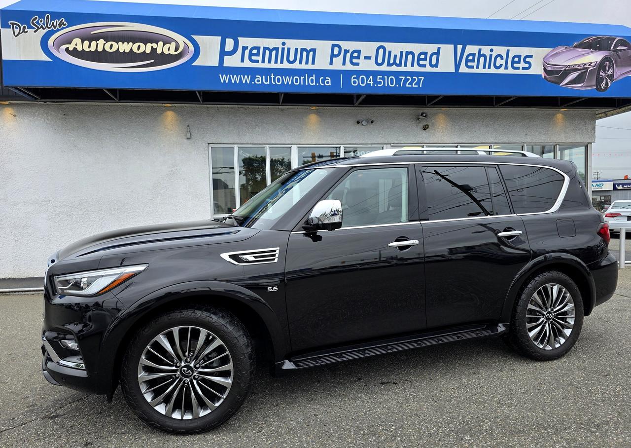 Used 2019 Infiniti QX80 AWD 7-Passenger Proactive Pkg* No Accidents, DVD* for sale in Langley, BC