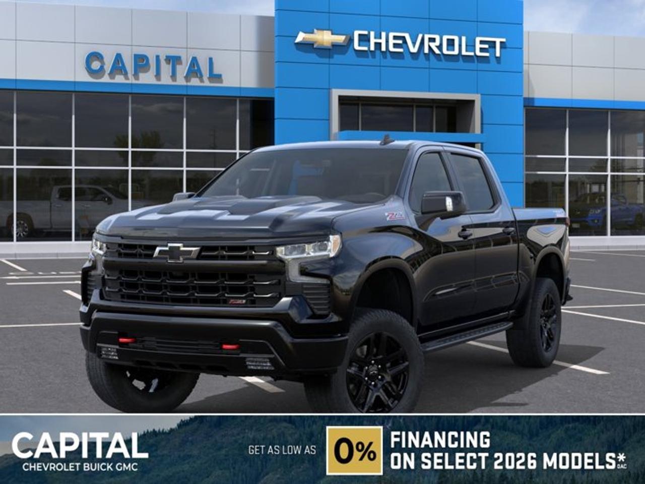 This Chevrolet Silverado 1500 delivers a Turbocharged Diesel I6 3.0L/ engine powering this Automatic transmission. ENGINE, DURAMAX 3.0L TURBO-DIESEL I6 (305 hp [227 kW] @ 3750 rpm, 495 lb-ft of torque [671 Nm] @ 2750 rpm) Includes (KW5) 220-amp alternator, (K05) engine block heater and (N10) dual exhaust.), Wireless phone projection for Apple CarPlay and Android Auto, Windows, power rear, express down.*This Chevrolet Silverado 1500 Comes Equipped with These Options *Window, power front, passenger express down, Window, power front, drivers express up/down, Wi-Fi Hotspot capable (Terms and limitations apply. See onstar.ca or dealer for details.), Wheels, 20 x 9 (50.8 cm x 22.9 cm) High gloss Black painted aluminum, Wheel, 17 x 8 (43.2 cm x 20.3 cm) full-size, steel spare, USB ports, rear, dual, charge-only, USB Ports, 2, Charge/Data ports located on the instrument panel, Transfer case, two-speed electronic Autotrac with push button control (4WD models only), Trailer brake controller, integrated, Tires, 275/60R20SL all-terrain, blackwall.* Stop By Today *Live a little- stop by Capital Chevrolet Buick GMC Inc. located at 13103 Lake Fraser Drive SE, Calgary, AB T2J 3H5 to make this car yours today!
